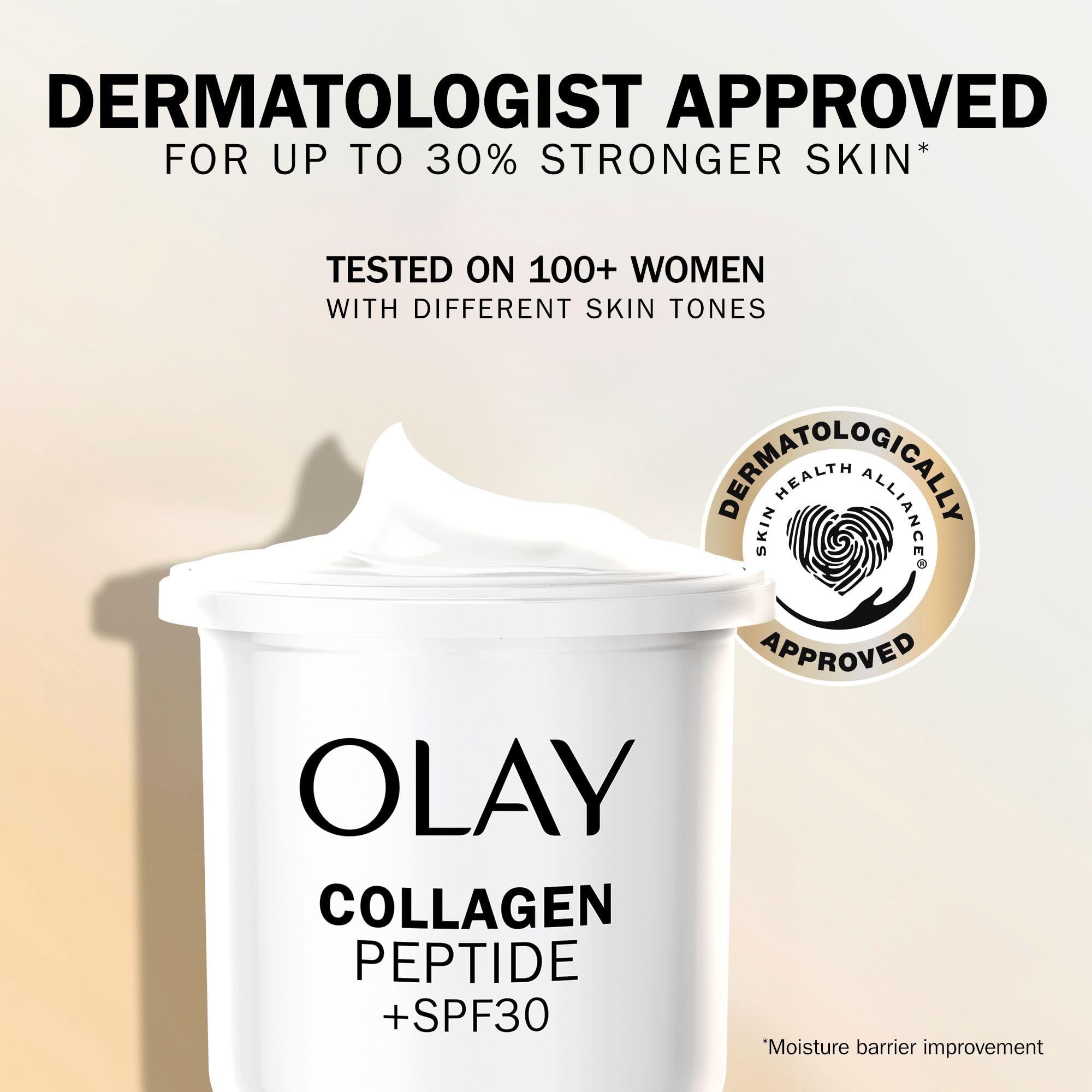 Olay Collagen Peptide Face Moisturiser Day Cream Refill SPF 30 for Stronger Skin 7
