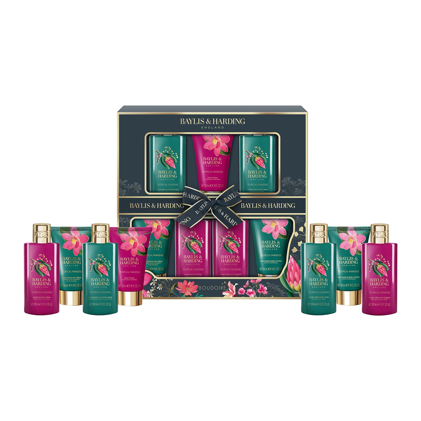 Baylis & Harding Boudoire Tropical Paradise 7 Day Essentials Advent Calendar Gift Set - Vegan