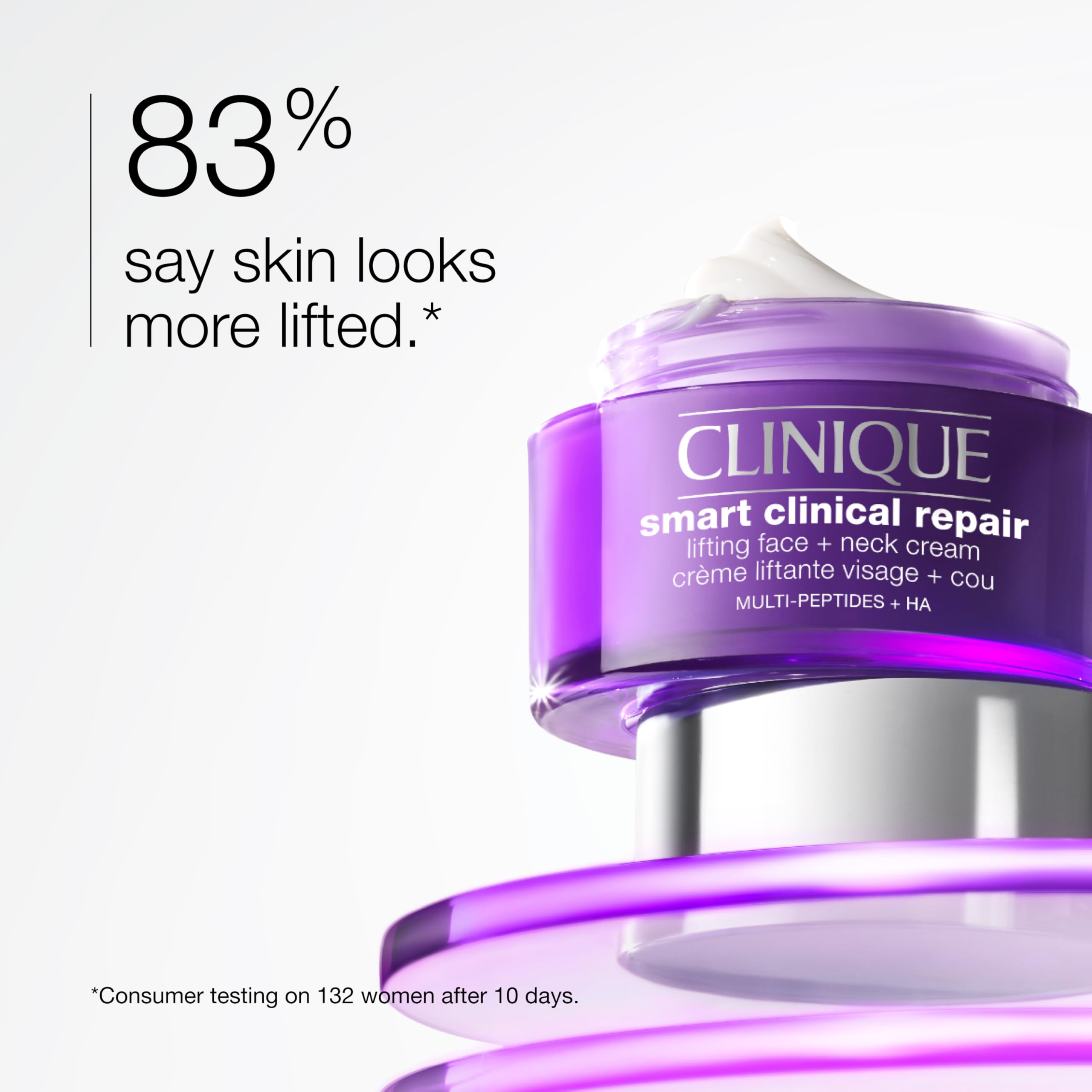 Clinique Smart Clinical Repair Lifting Face + Neck Cream with 9% Peptides