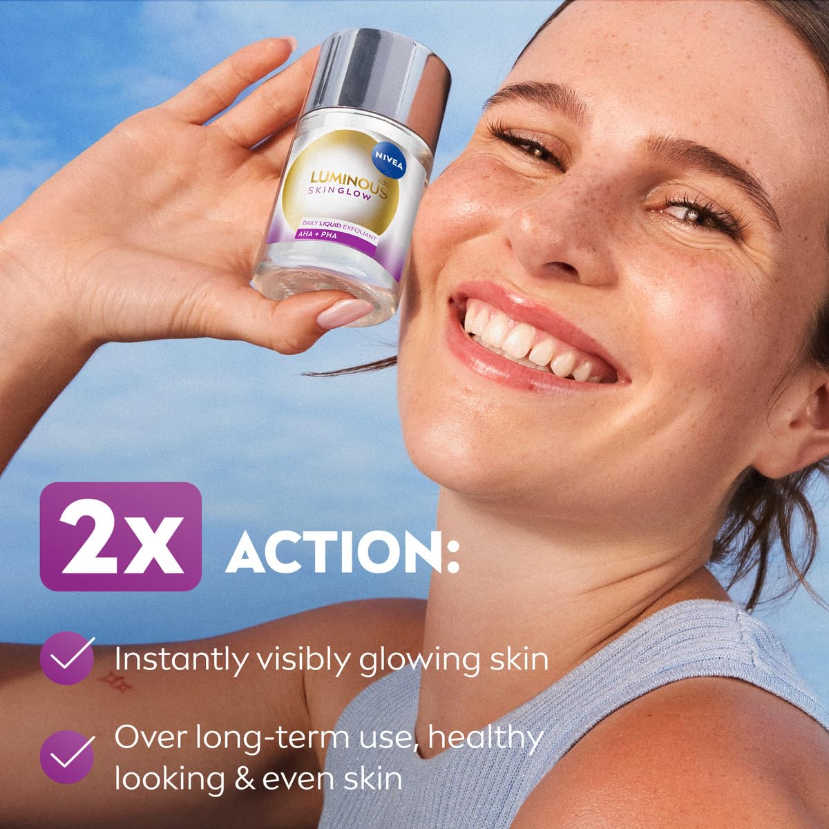NIVEA Luminous 630 Instant Skin Glow Daily Liquid Exfoliant 100ml with 4% AHA & 1% PHA 4