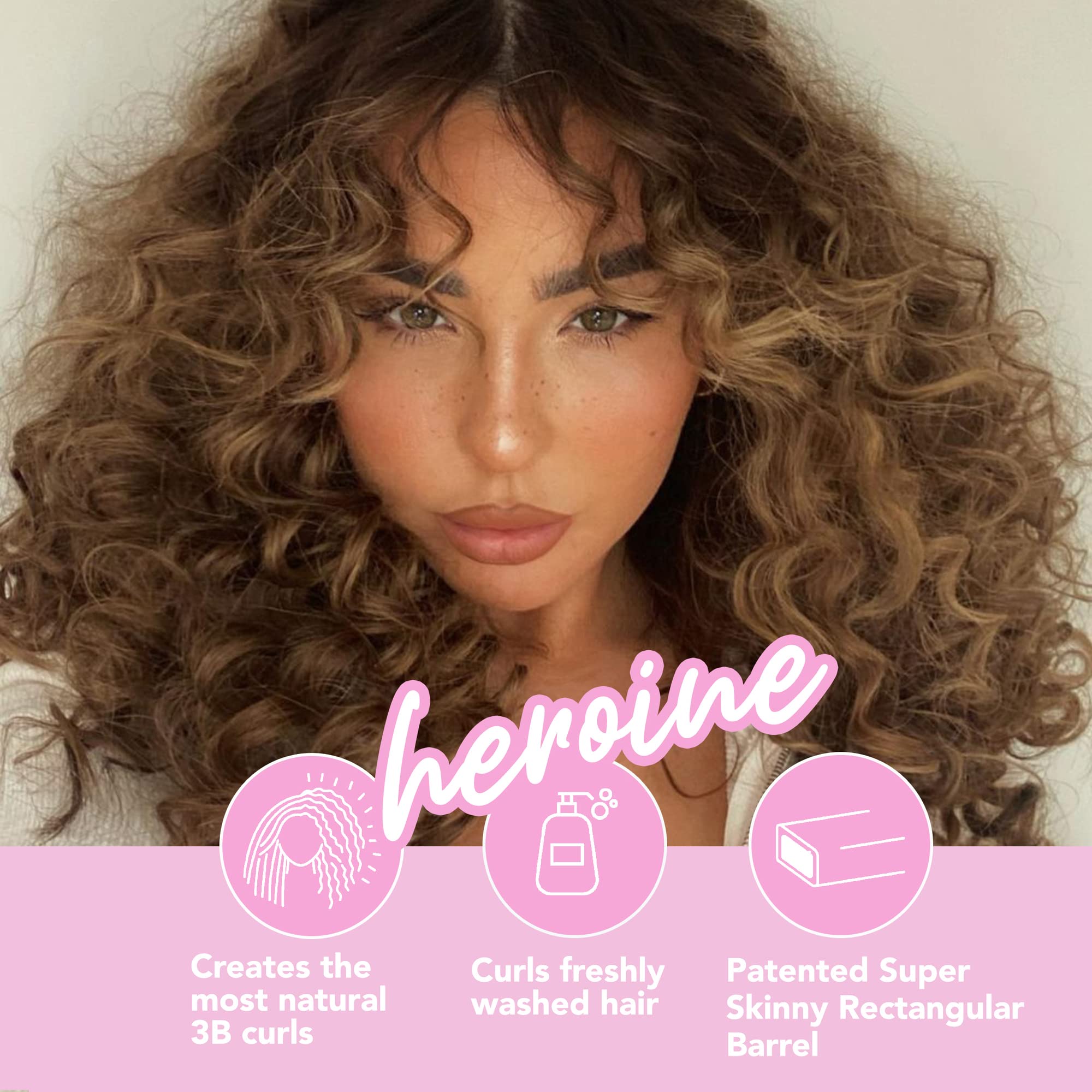 CHOPSTICK STYLER Heroine Curling Wand 10mm Super Skinny Rectangular Ceramic Barrel 4