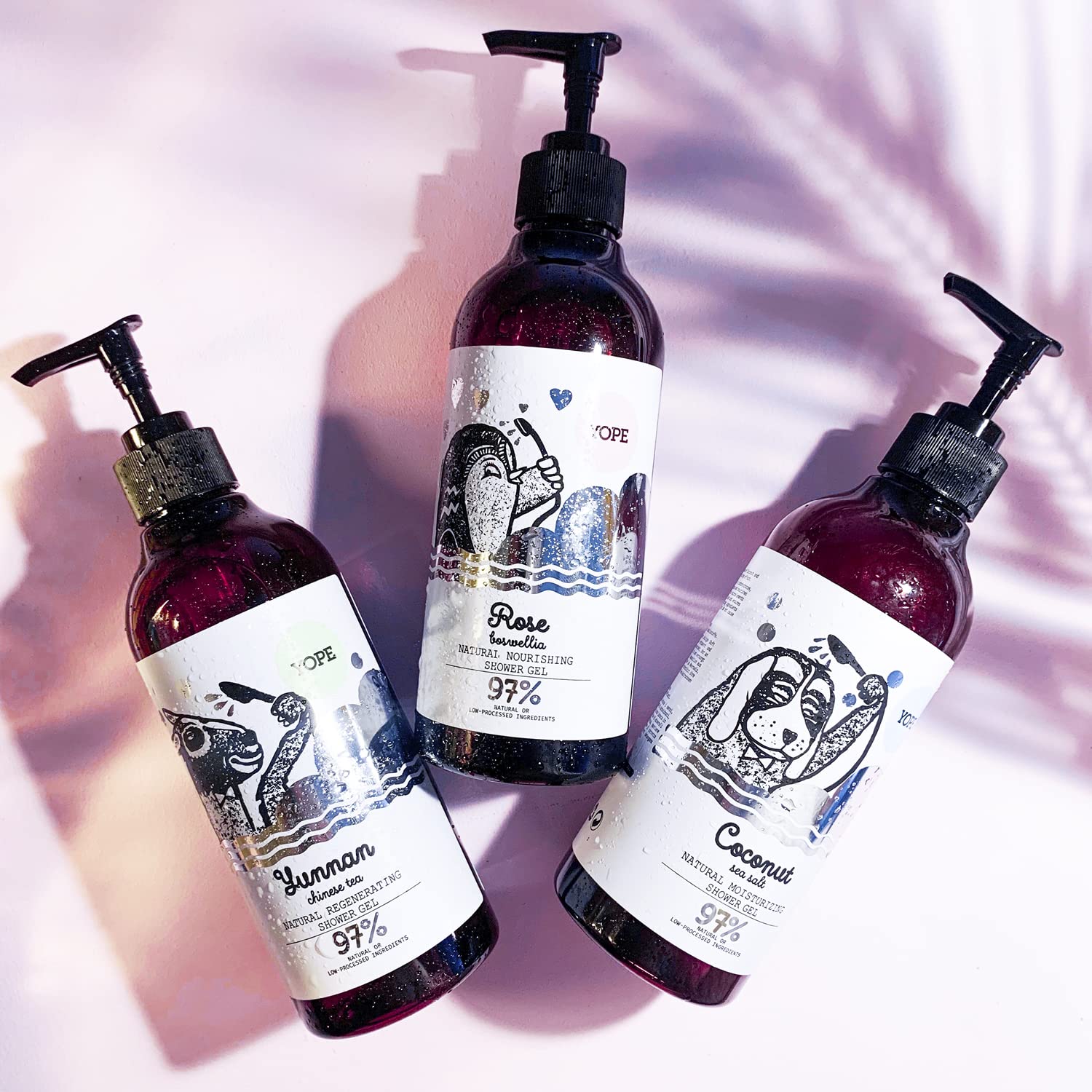 YOPE Natural Nourishing Shower Gel with Rose Extract and Boswellia, 400ml 6