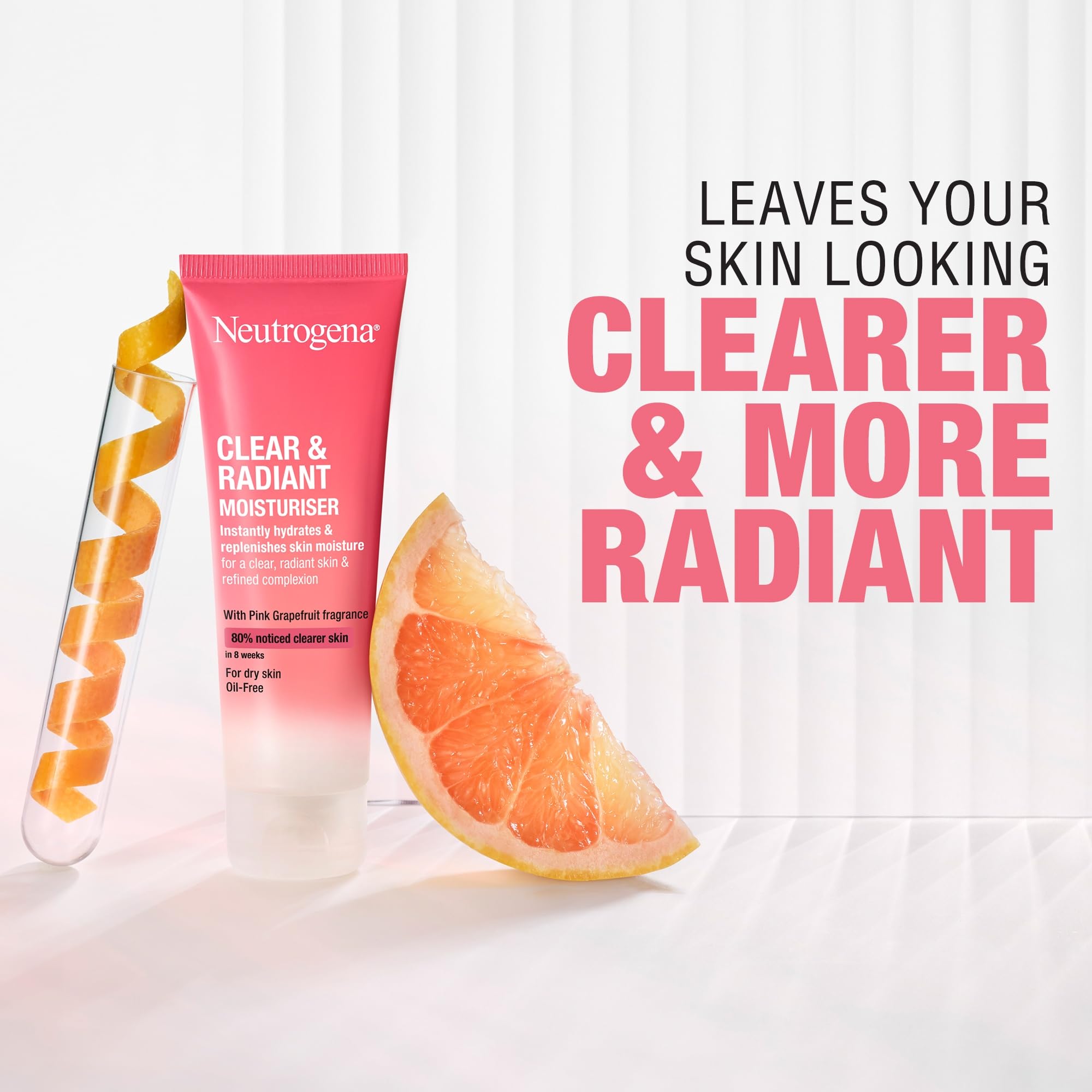 Neutrogena Refreshingly Clear Oil-Free Moisturiser with Pink Grapefruit, 50ml 3