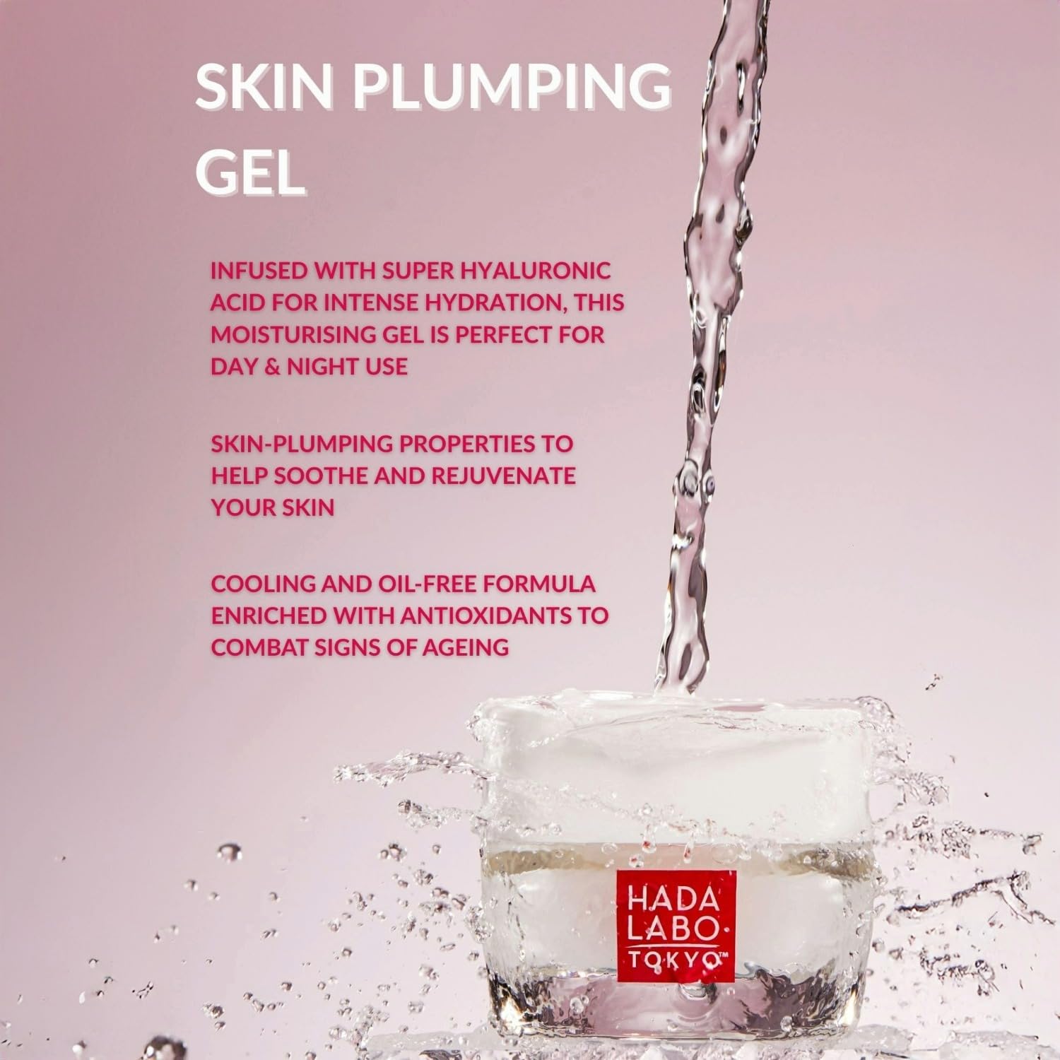 Hada Labo Tokyo Intense Hydrating Skin-Plumping Gel Day & Night with Hyaluronic Acid 3