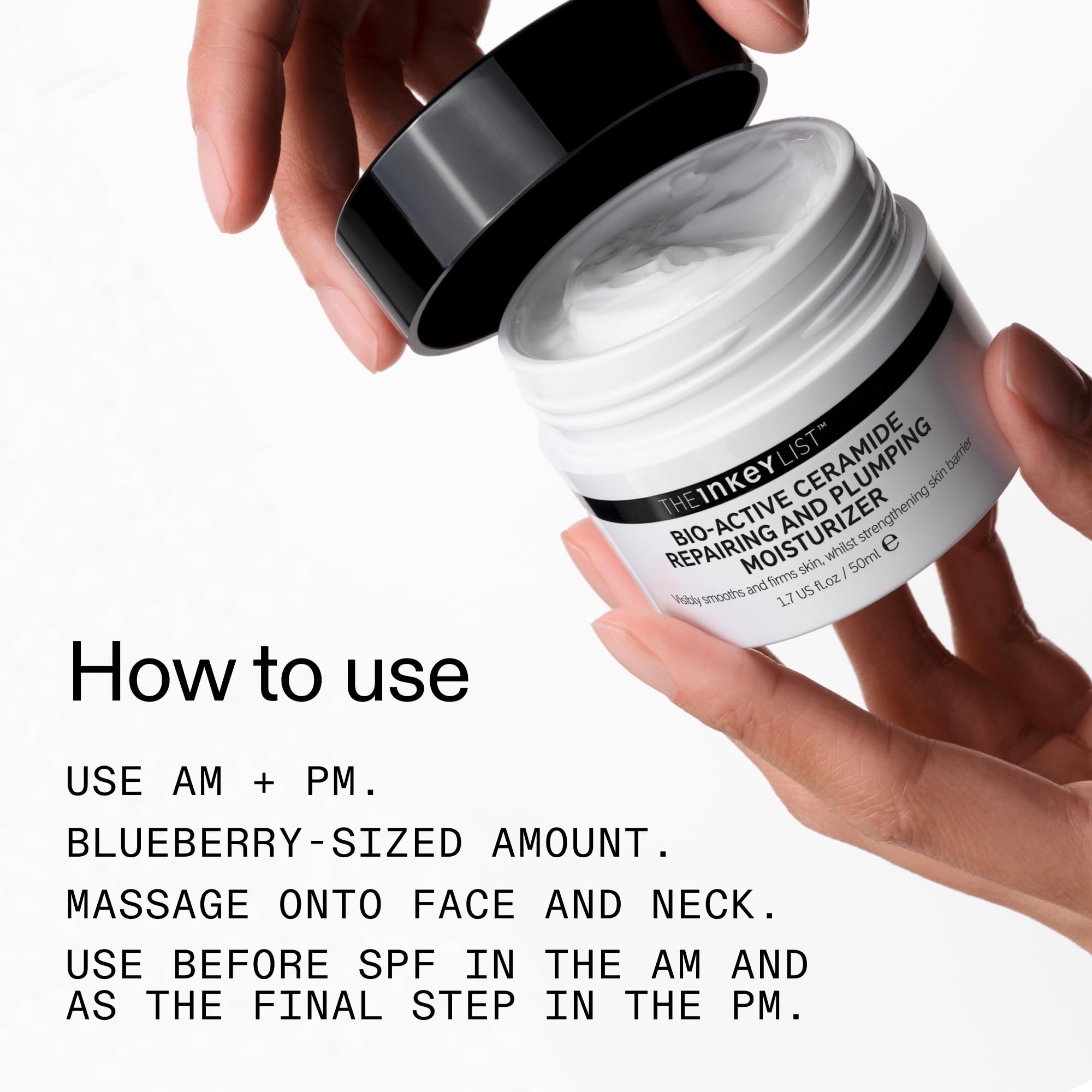 The INKEY List Bio-Active Ceramide Moisturiser for Anti-Ageing Skincare 50ml 7