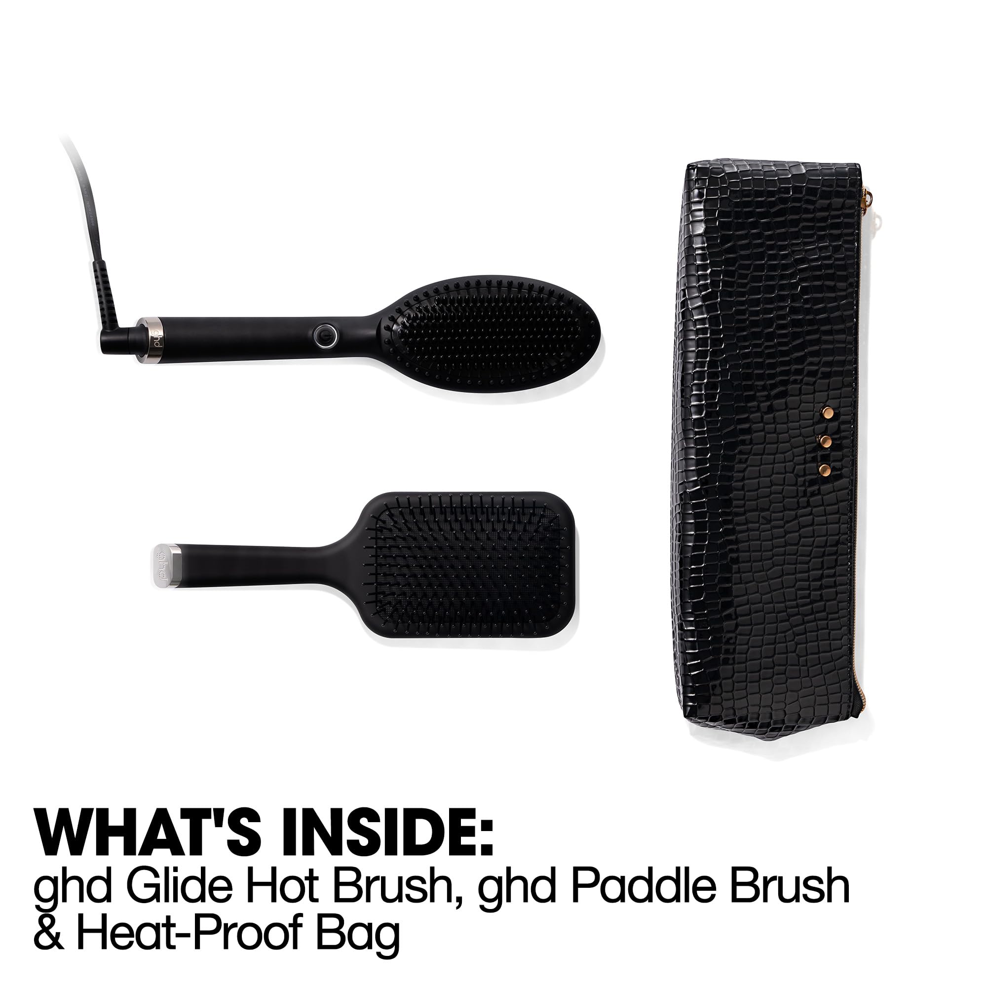 ghd Glide Festive Gift Set - Smoothing Hot Brush with Paddle Brush 5
