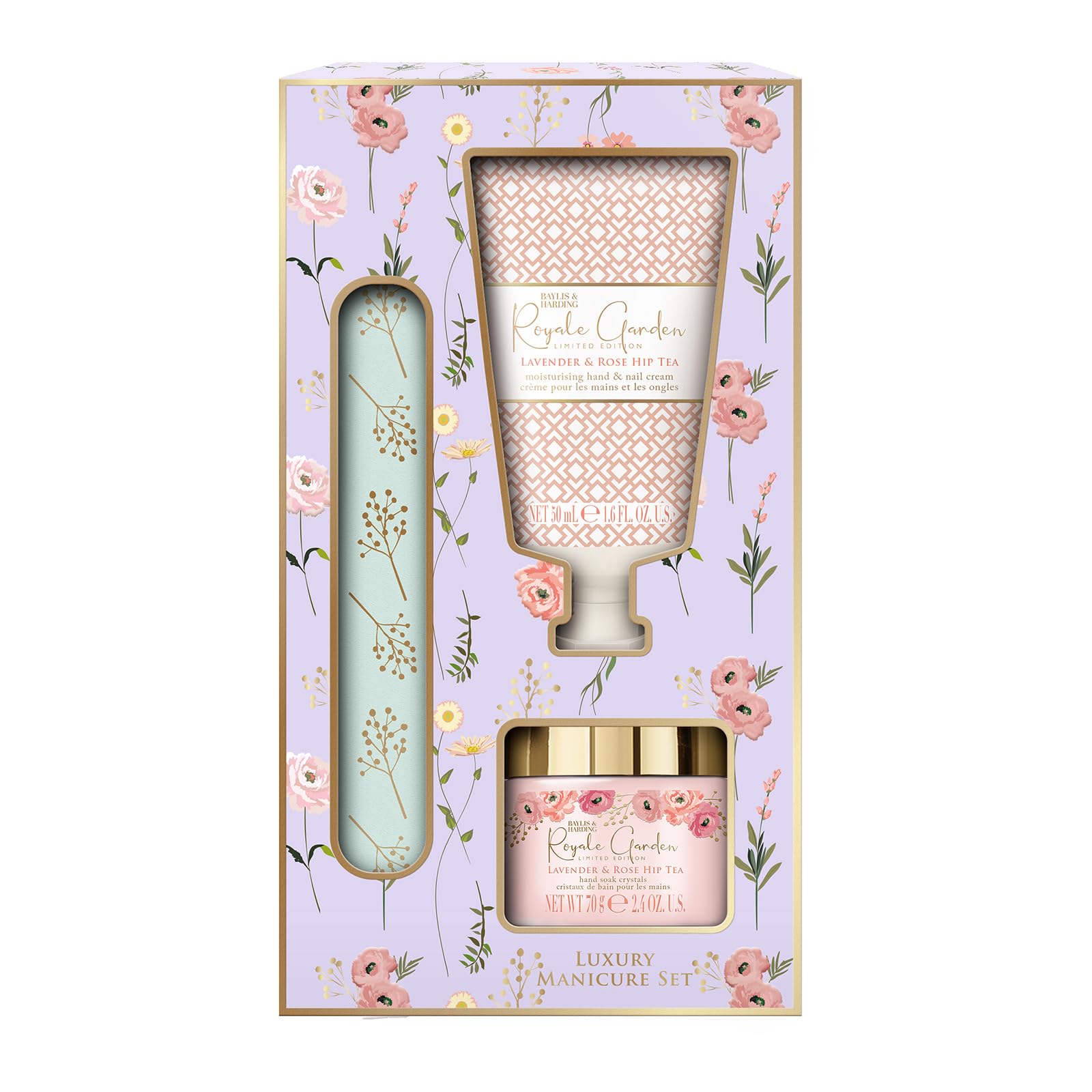 Baylis &amp; Harding Royale Garden Lavendel- &amp; Hagebuttentee Luxus-Maniküre-Geschenkset (1 Stück) - Vegan 2