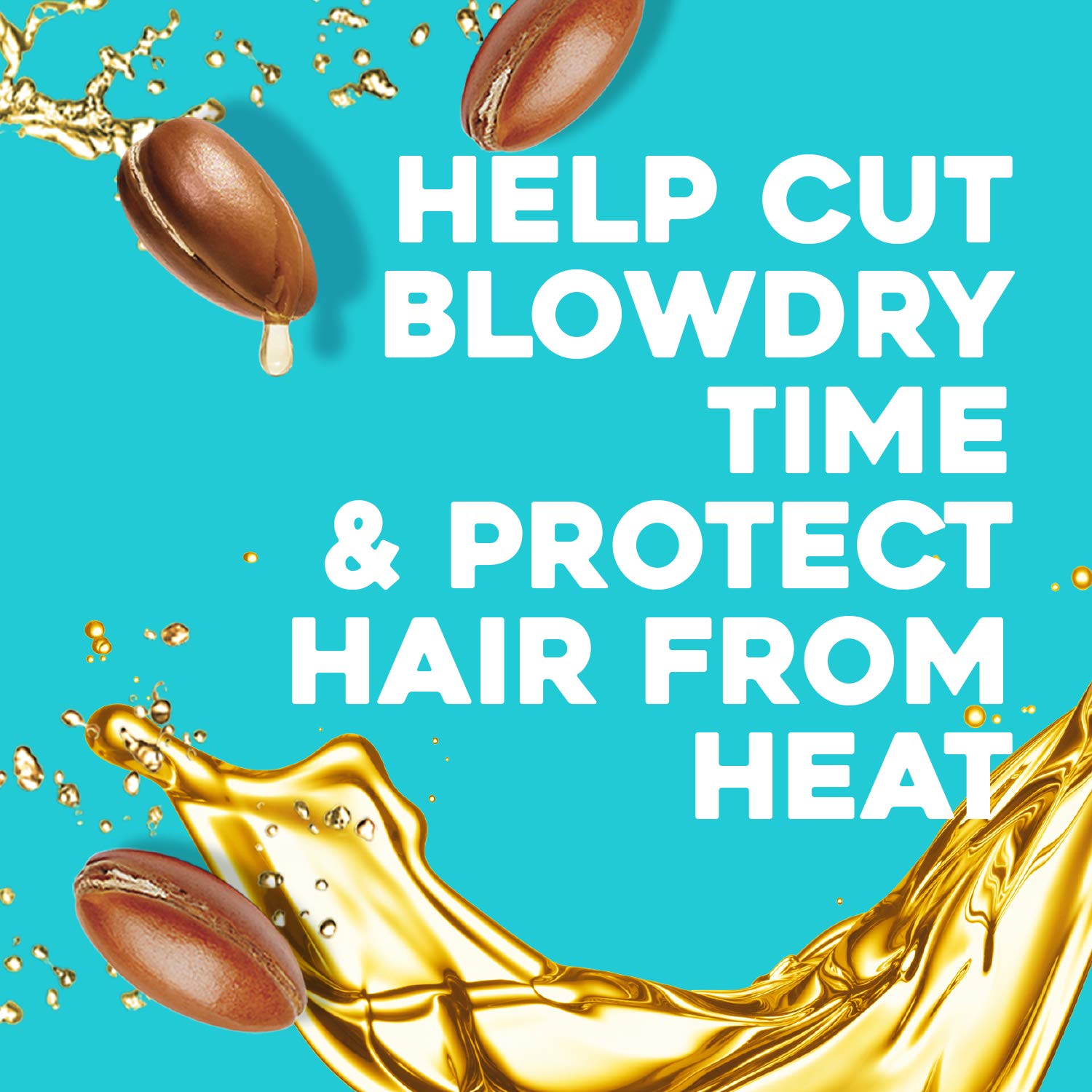 OGX Argan Oil of Morocco Heat Protection Spray for Shine and Heat Defense up to 230°C, 177ml