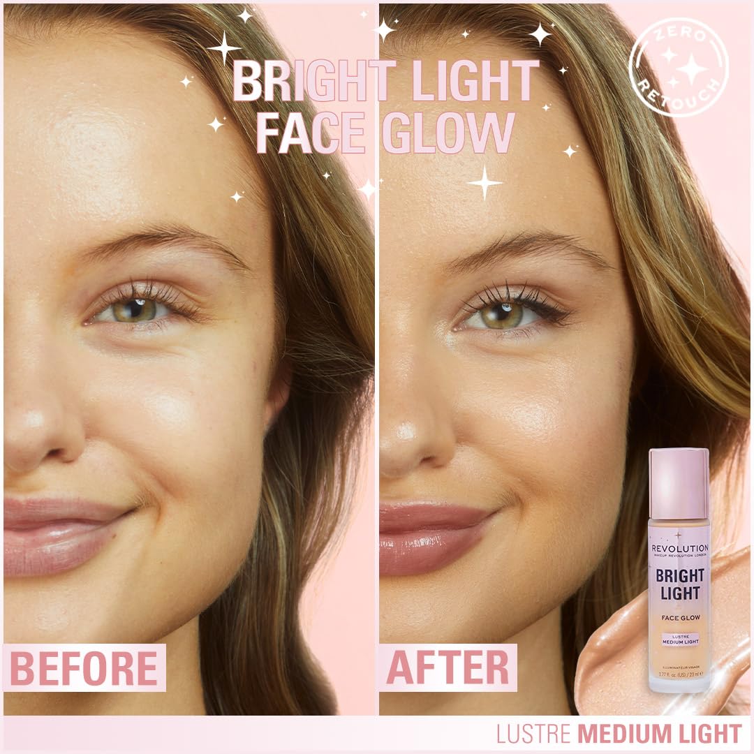 Revolution Beauty Bright Light Face Glow Skin Tint für einen strahlenden Teint und einen ebenmäßigen Teint 3