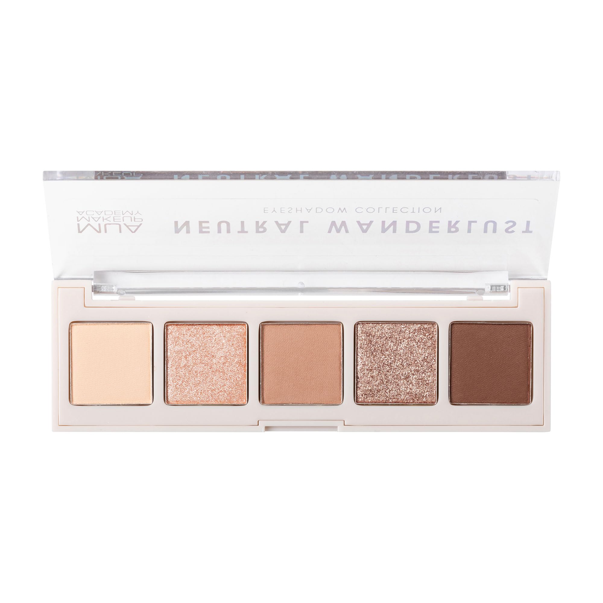 MUA Makeup Academy 5-Shade Eye Shadow Palette, Neutral Wanderlust, Vegan & Cruelty Free