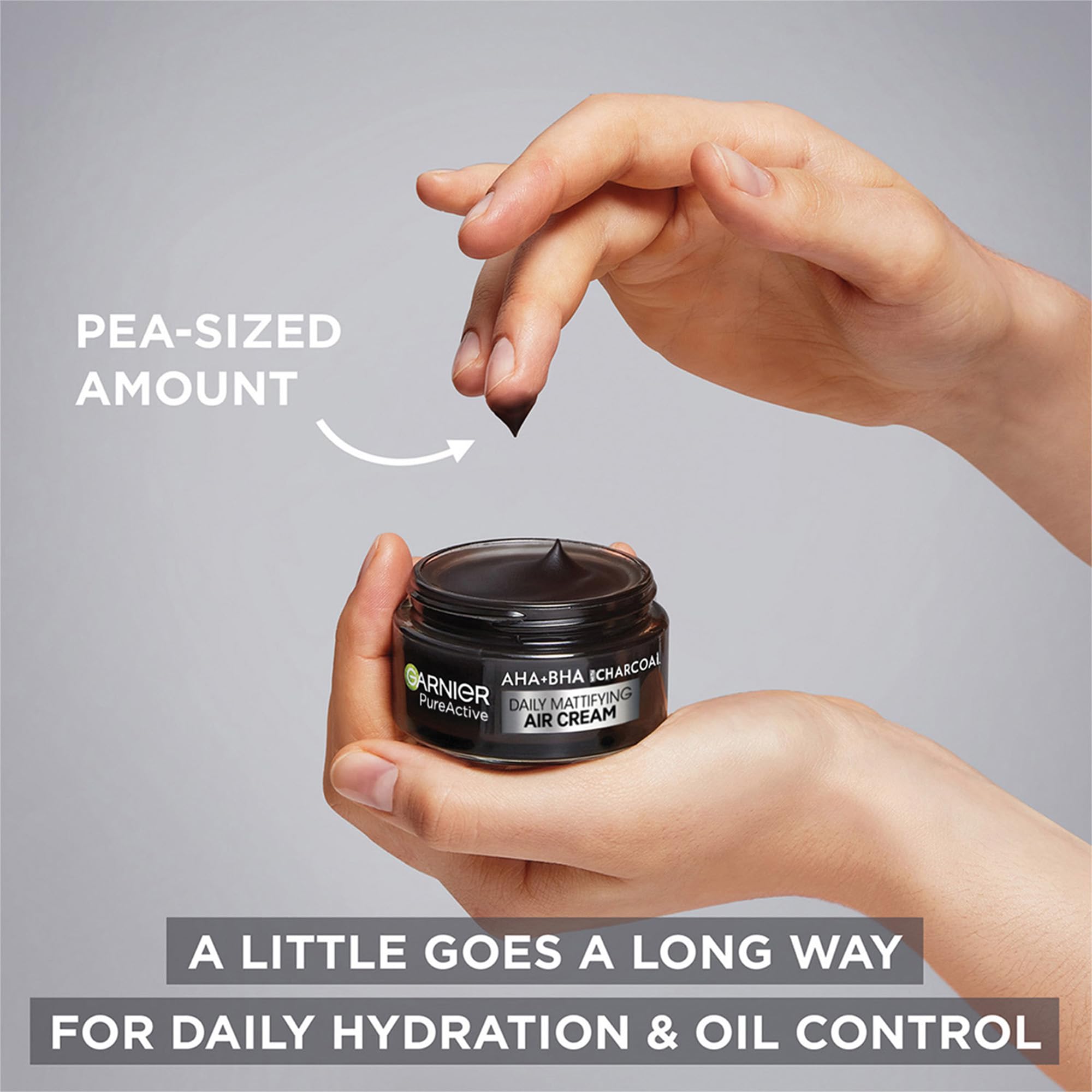 Garnier Pure Active AHA+BHA Charcoal Daily Mattifying Air Cream for Oil Control 4