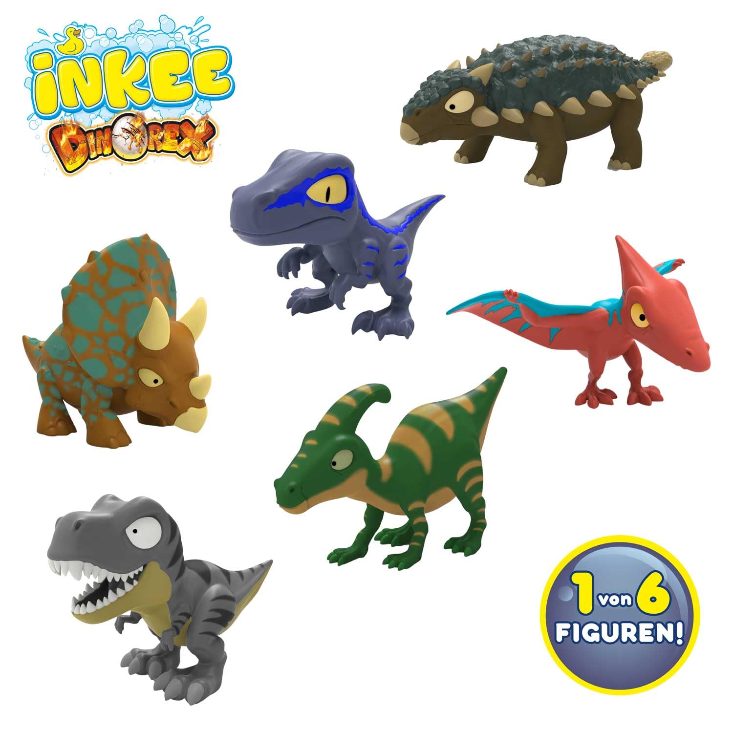 INKEE Surprise Dino Bath Bombs for Kids – 3 Pack Egg-Shaped Fizzies with Hidden Toy 3