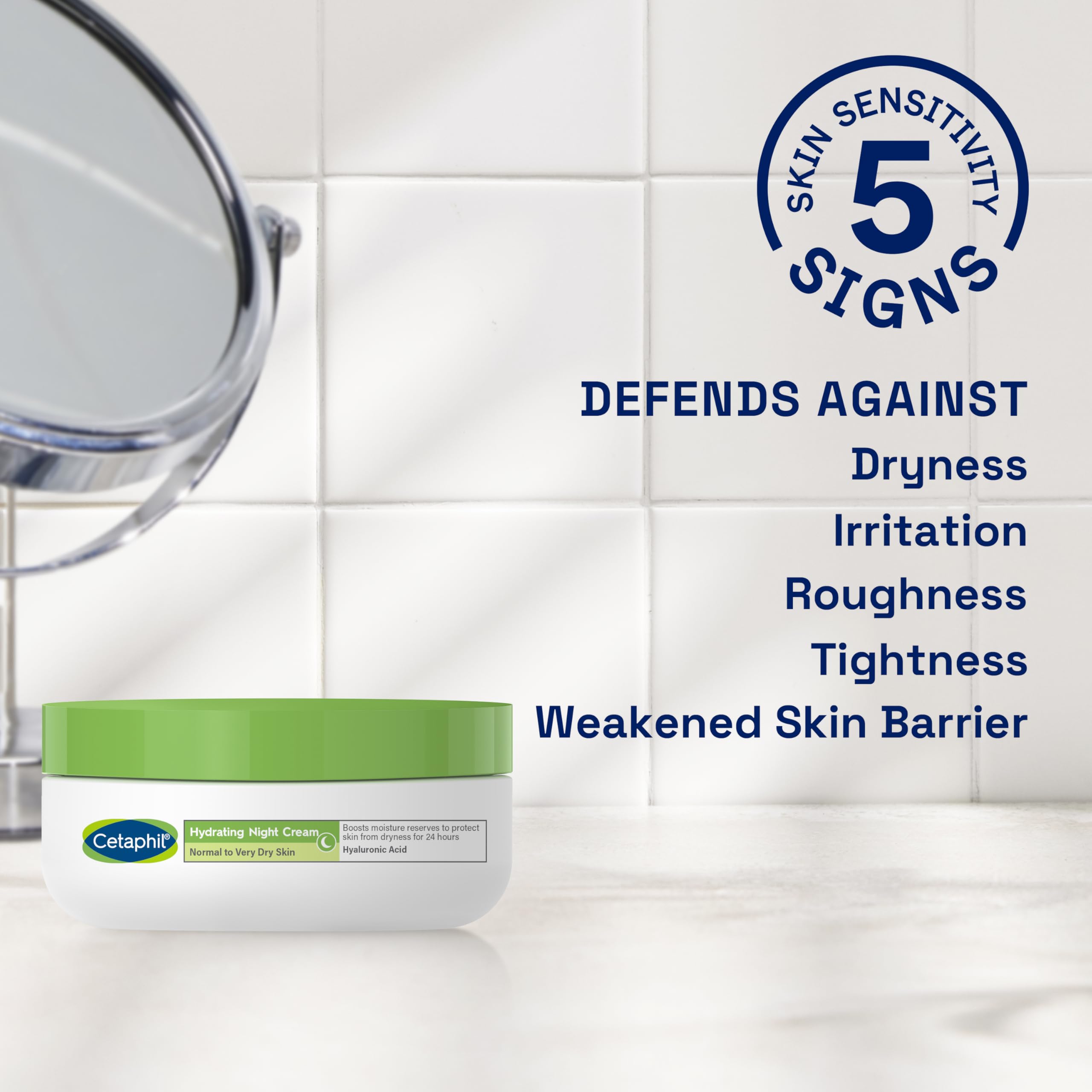 Cetaphil Hyaluronic Acid Night Cream, 50ml Moisturiser for Sensitive Skin 8