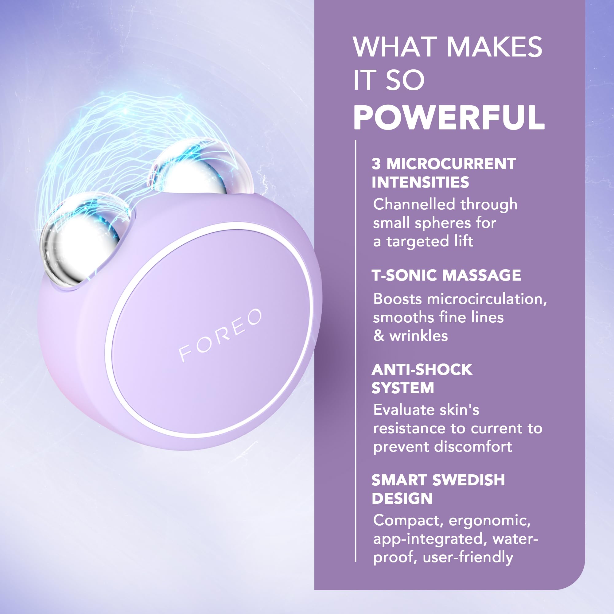 FOREO Bear Mini Targeted Microcurrent Face Lifting & Toning Device 3
