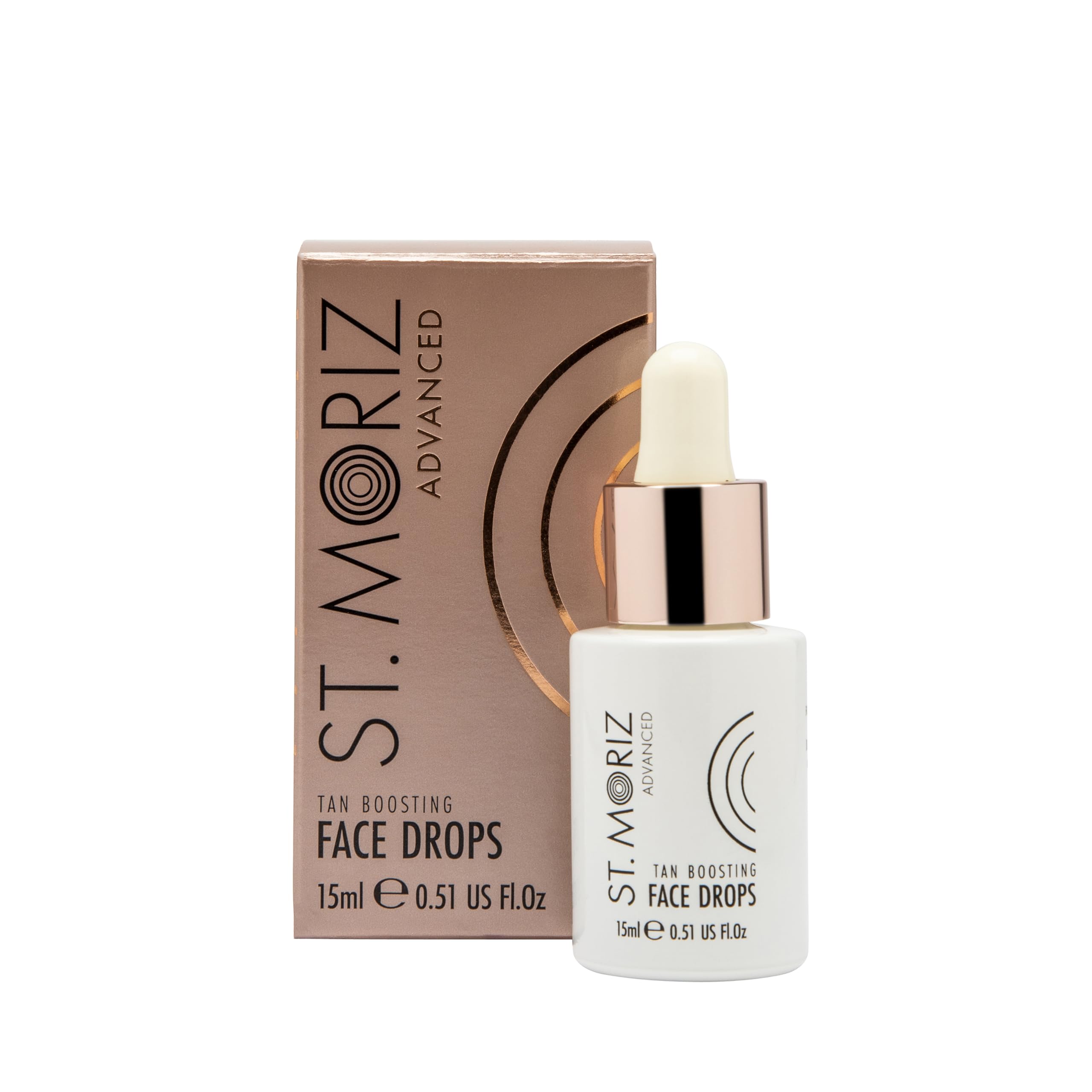 St. Moriz Advanced Face Tanning Drops | Für eine individuelle, sanfte Bräune und einen sonnengeküssten Teint: Bräunungstropfen für die Hautpflege | Mit feuchtigkeitsspendender Aloe Vera | Dermatologisch getestet | Vegan &amp; Tierversuchsfrei | 15 ml
