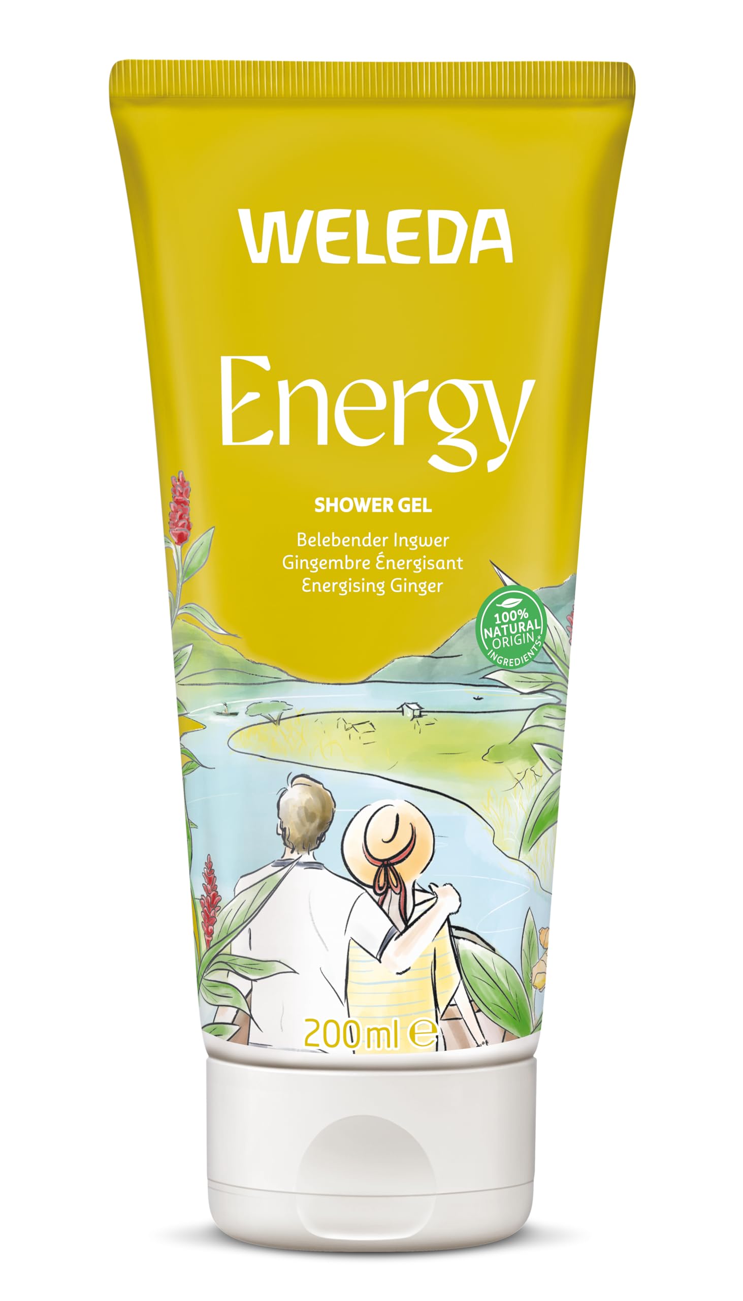 WELEDA Aroma Energy Vegan Shower Gel with Ginger, Citronella & Cedar - 200 ml