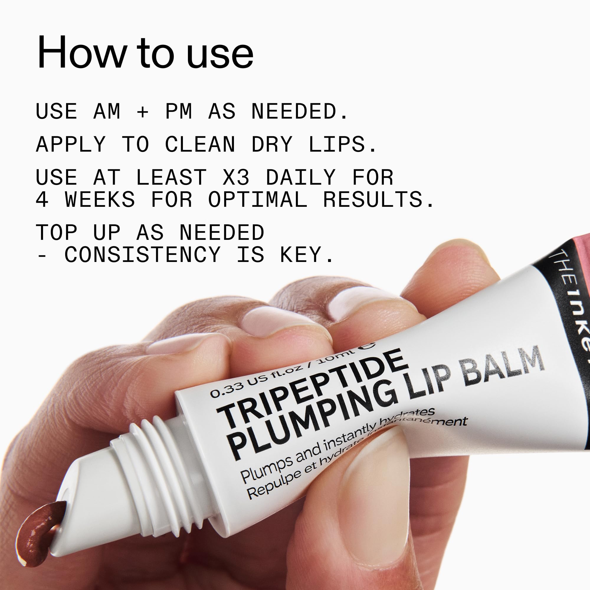 The INKEY List Tripeptide Plumping Lip Balm 10ml for Clinically Proven Volume 5
