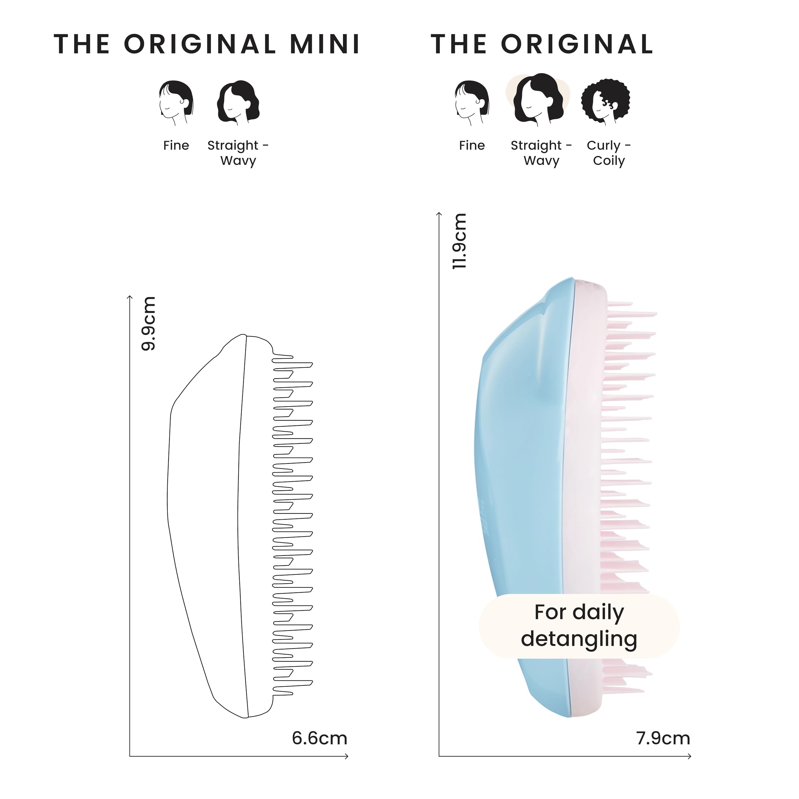 Tangle Teezer The Original Detangling Hairbrush for Wet & Dry Hair 7