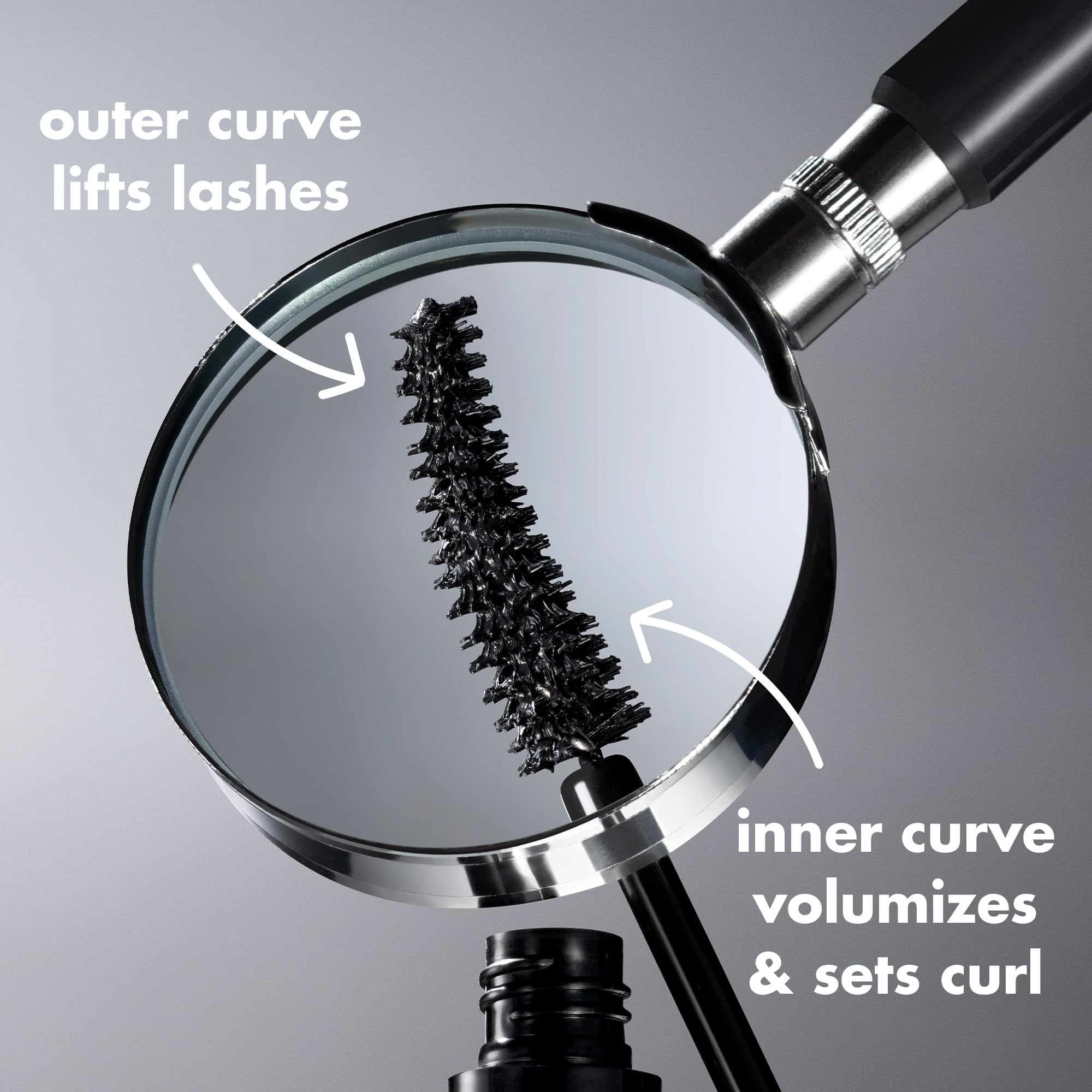 e.l.f. Incredi-Curl Mascara for Volumising, Lifted Curl in Dark Brown 3