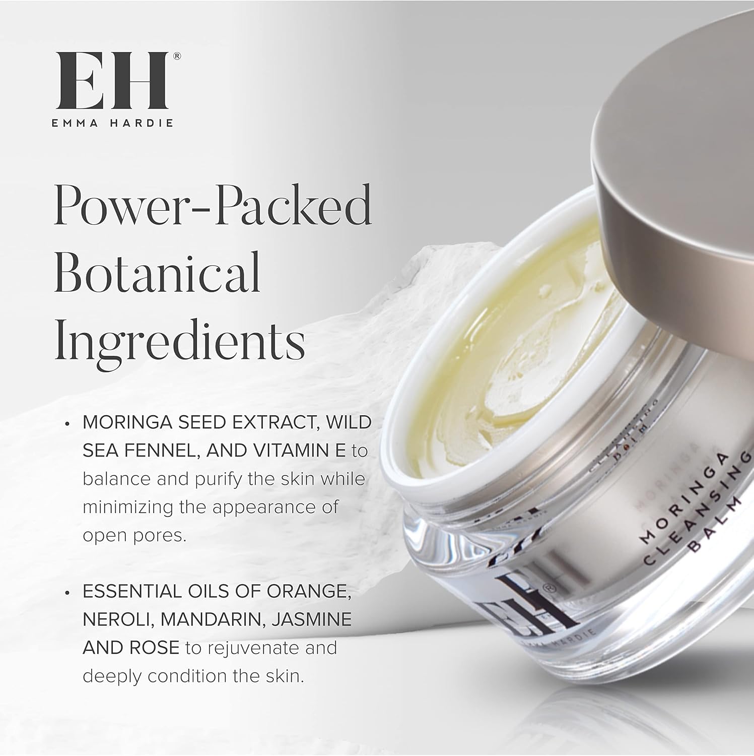 Emma Hardie 100ml Moringa Cleansing Balm Set with Dual Action Cloth 5