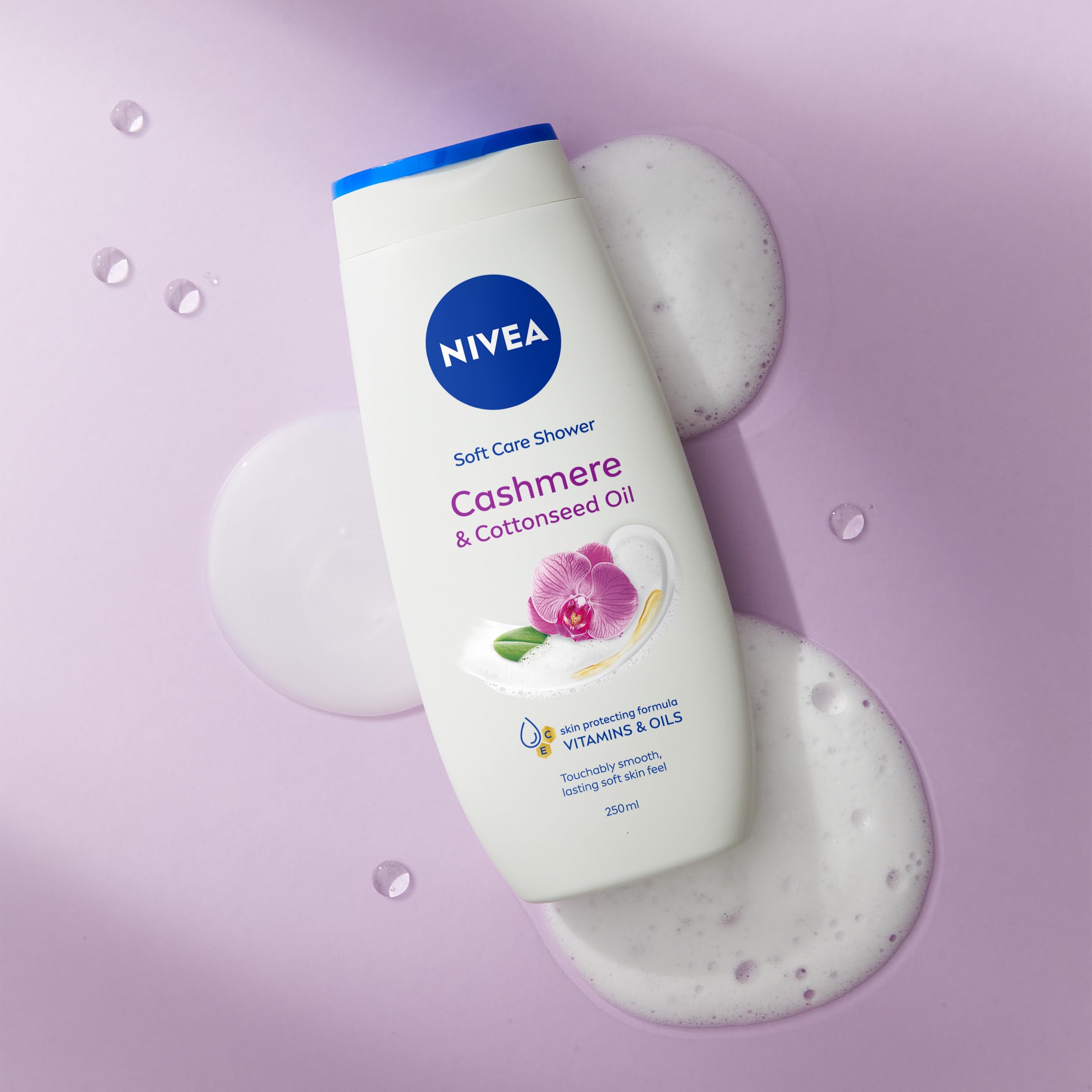 Nivea Cashmere & Cotton Oil Shower Gel with Vitamin C & E, 250ml 5
