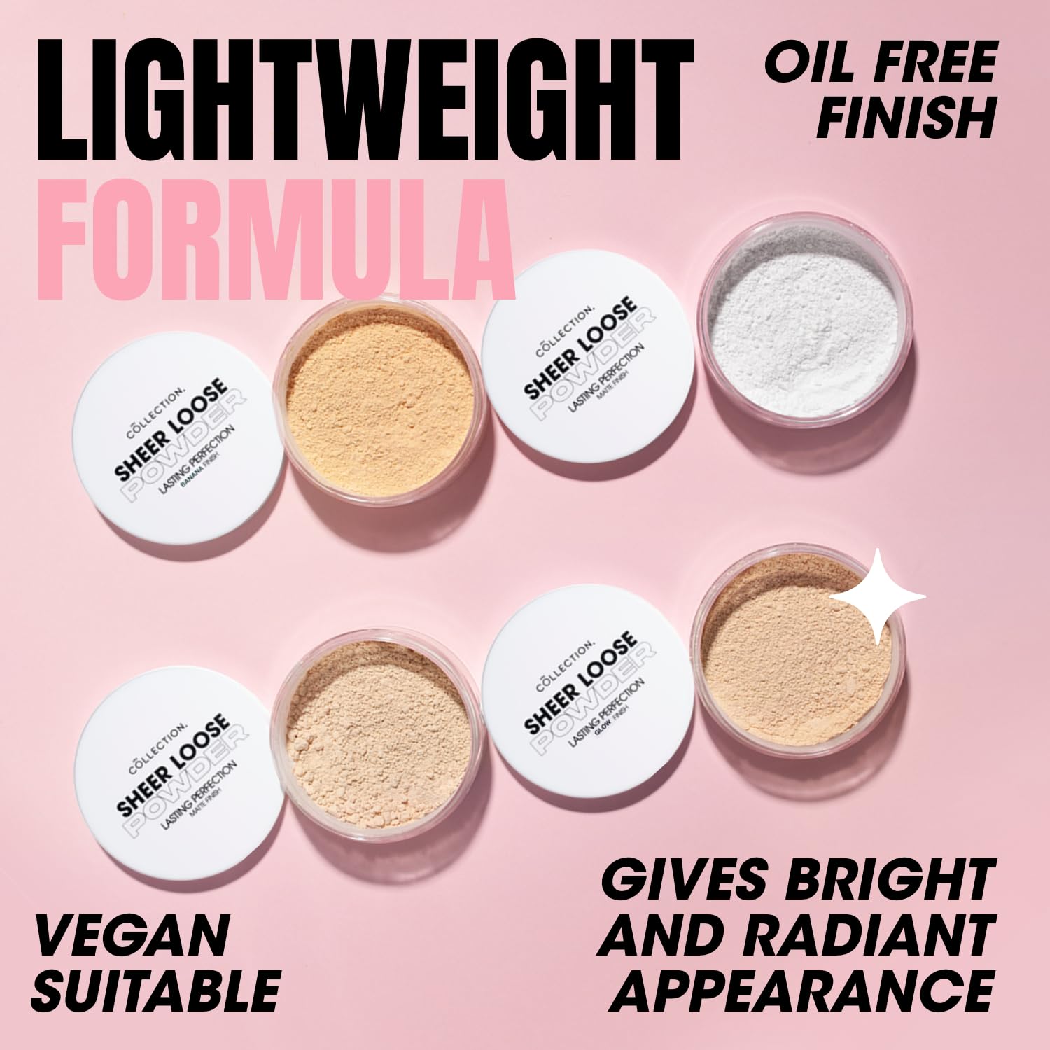 Collection Cosmetics Lasting Perfection Sheer Loose Powder, Leichtes Puder 4