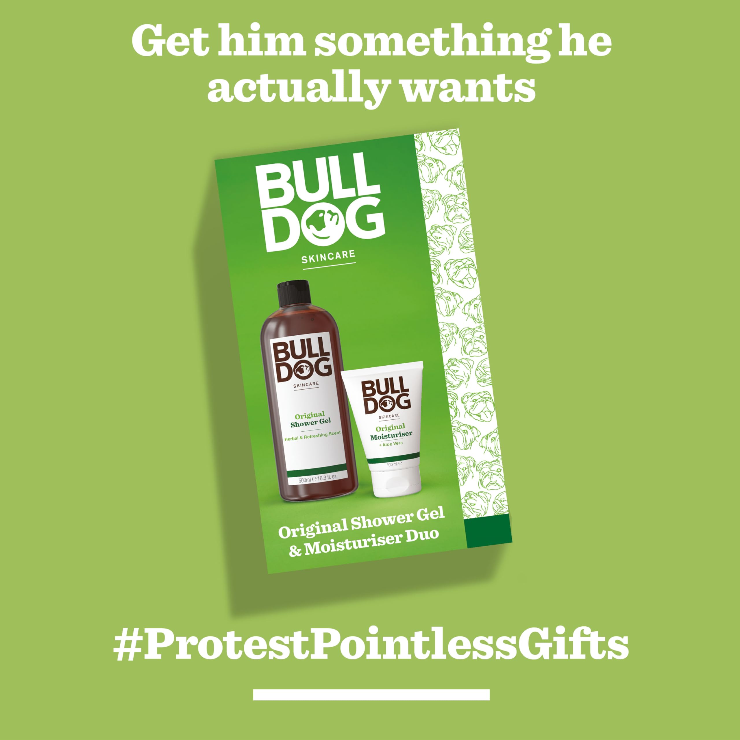 Bulldog Skincare Original Gift Set: Moisturiser (100ml) & Shower Gel (500ml) for Men 6