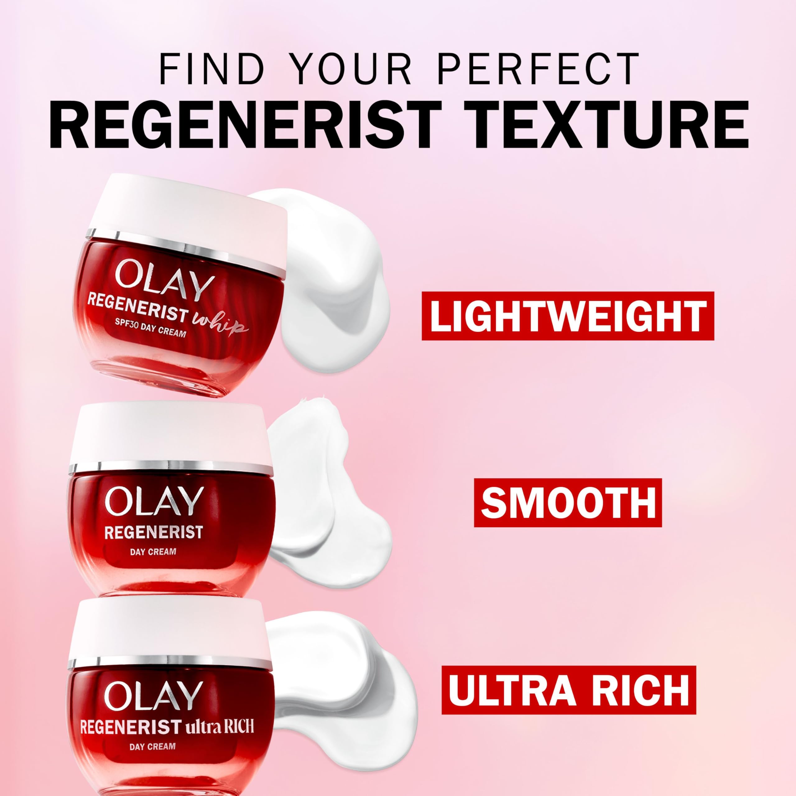 Olay Regenerist Whip Day Face Cream with SPF 30 Lightweight Anti-Wrinkle & Firming 9