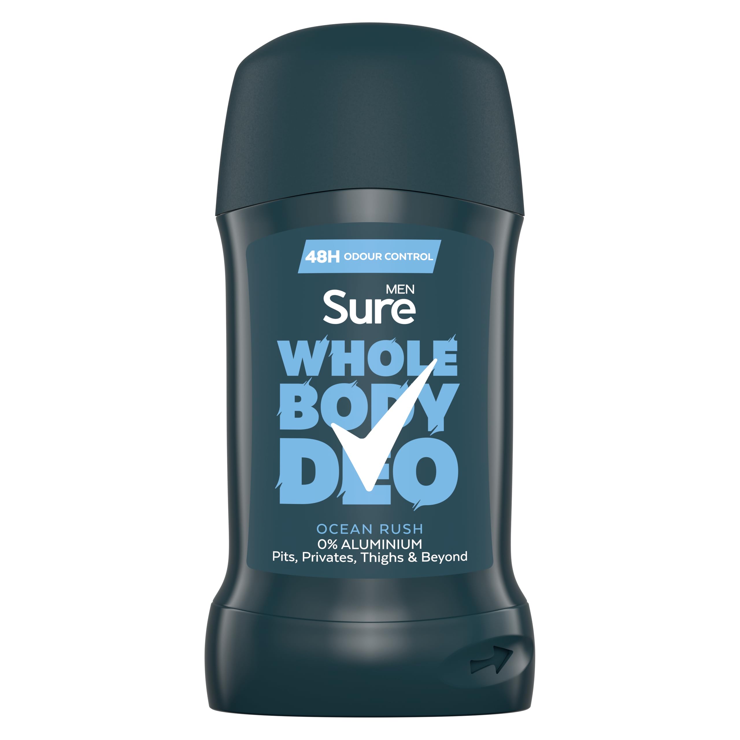 Sure Men Ocean Rush Ganzkörper-Deo-Stick mit Kräuter- und Holzduft und 48 Stunden Schutz vor Körpergeruch, 50 ml