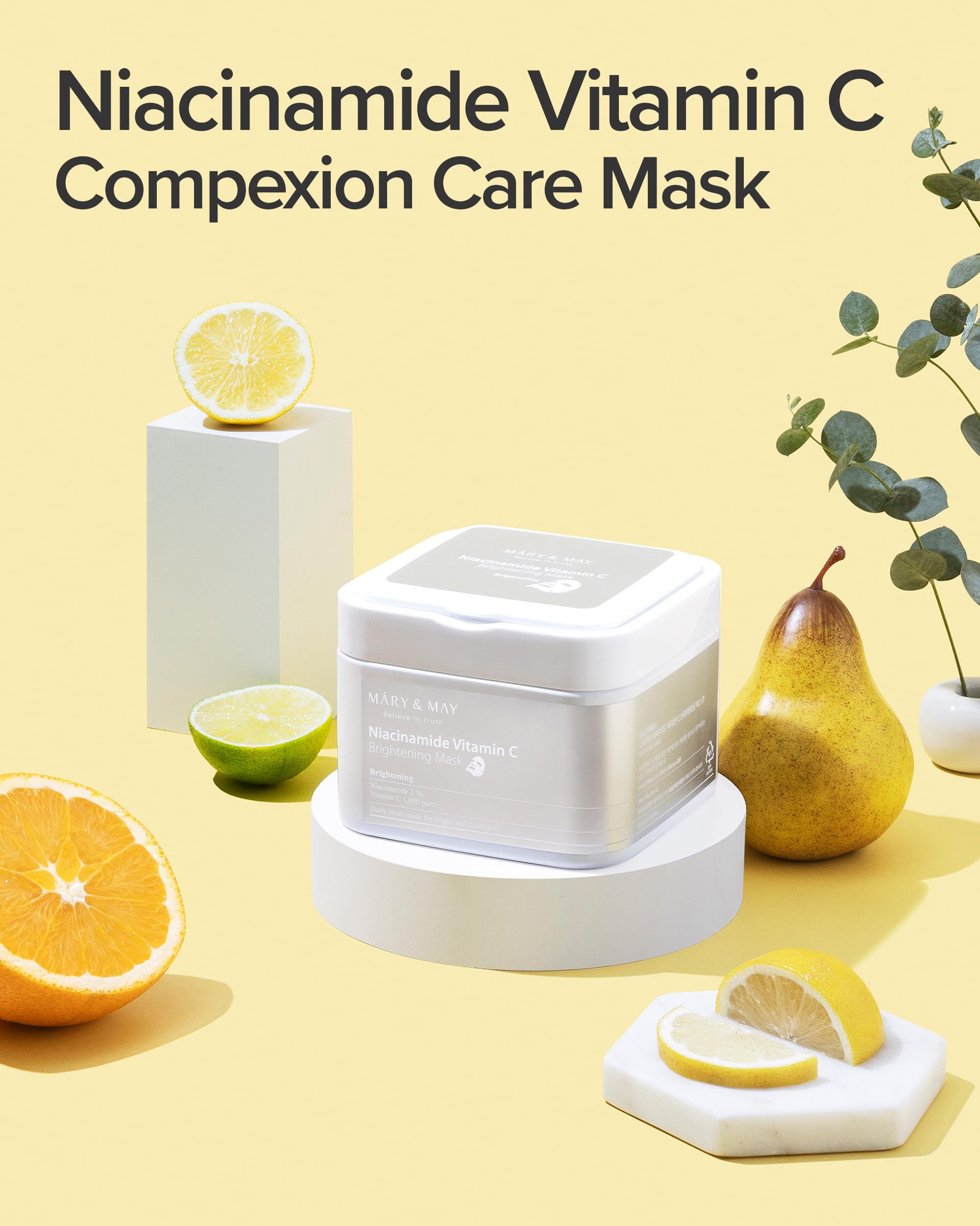 Mary&May Niacinamide Vitamin C Daily Radiance Mask - Quick Dispenser Type