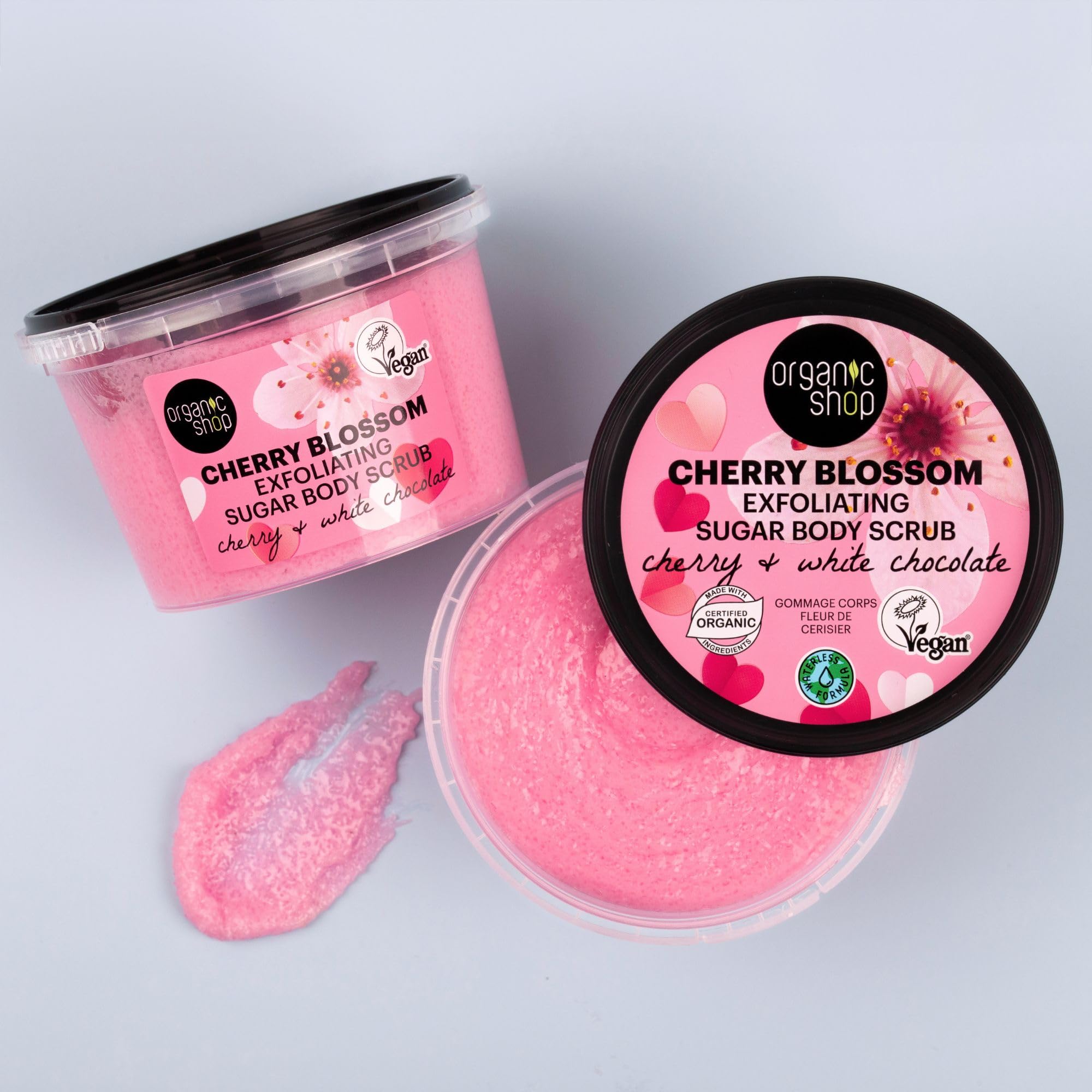 Organic Shop Body Scrub Cherry Blossom Exfoliating with Cherry Oil & Cocoa Butter 250ml 4