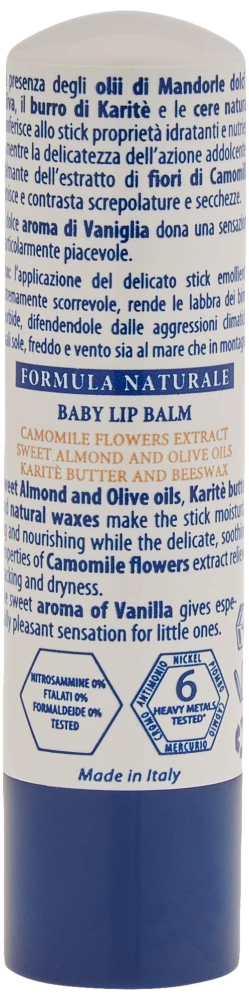 Helan Linea Bimbi Bio Vanilla Lip Balm & Cocoa Butter Moisturiser for Dry Lips