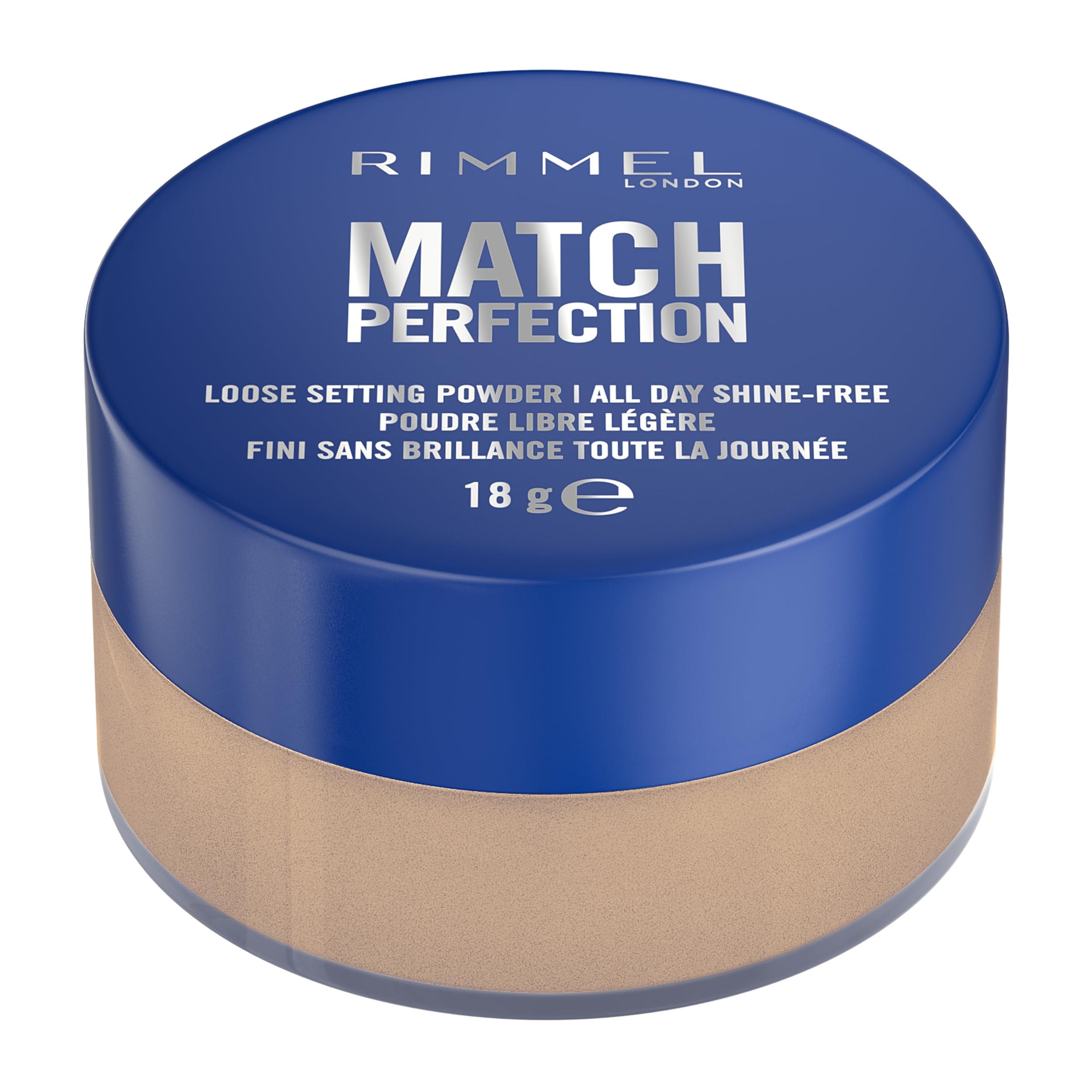 Rimmel Match Perfection Loose Setting Powder, 002 Translucent Honey, Lightweight Finish