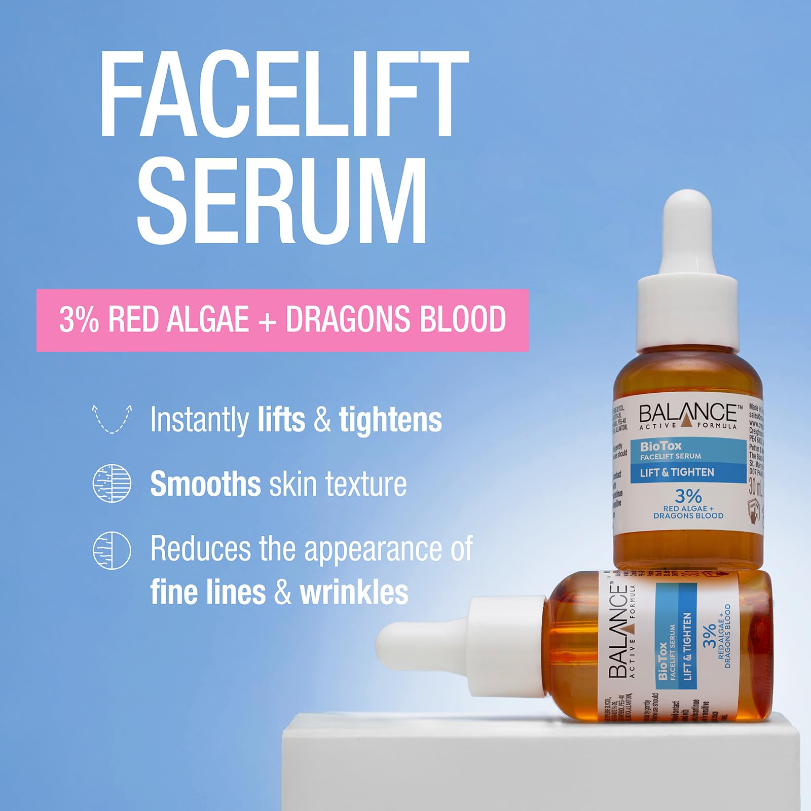 Balance Active Formula BioTox Face Lift Serum with 3% Red Algae & Dragon’s Blood 30ml 4