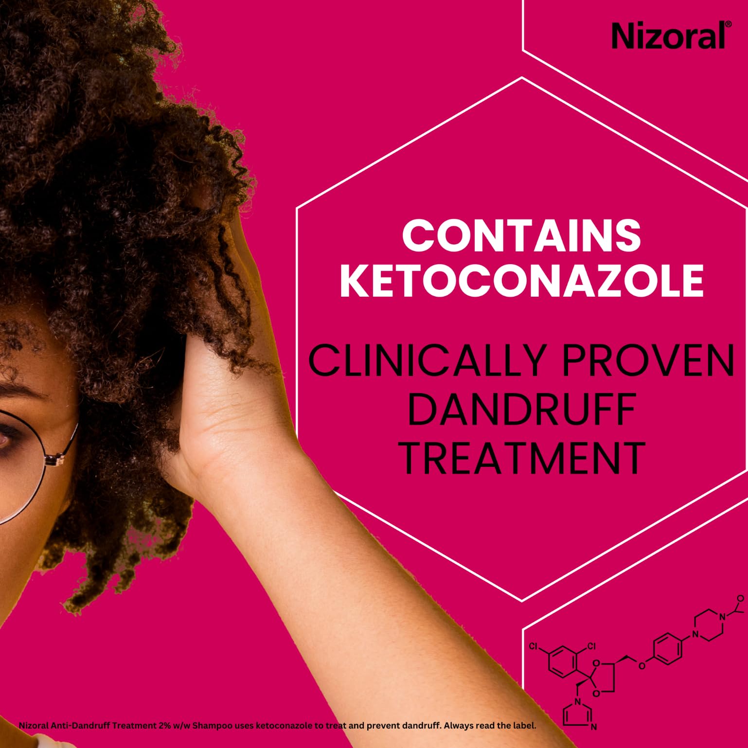 Nizoral Anti-Dandruff Treatment Shampoo with Ketoconazole - Treats and Prevents Flakes 5