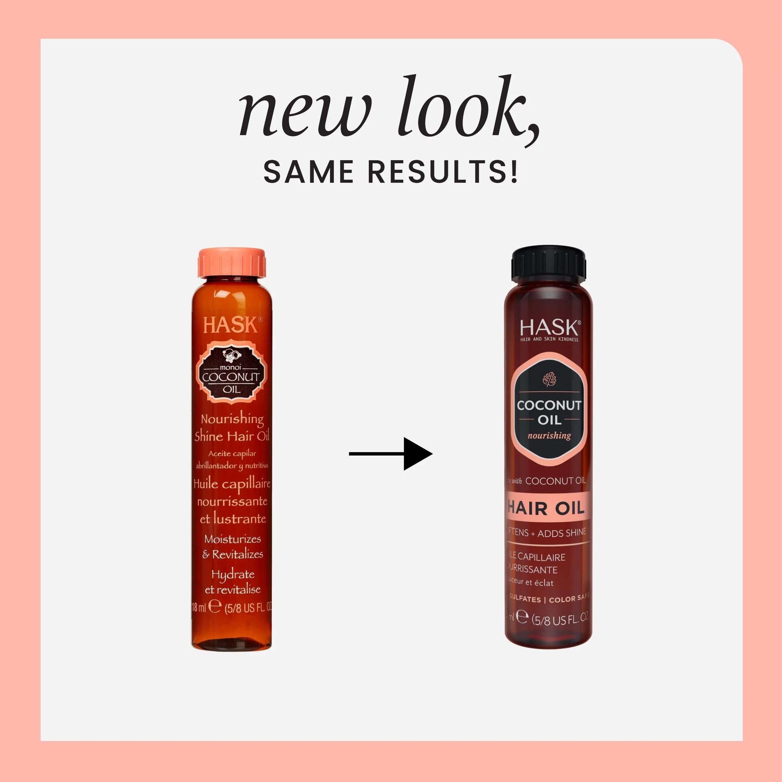 HASK Monoi Coconut Nourishing Shine Oil for Radiant Shine, 18 ml 4