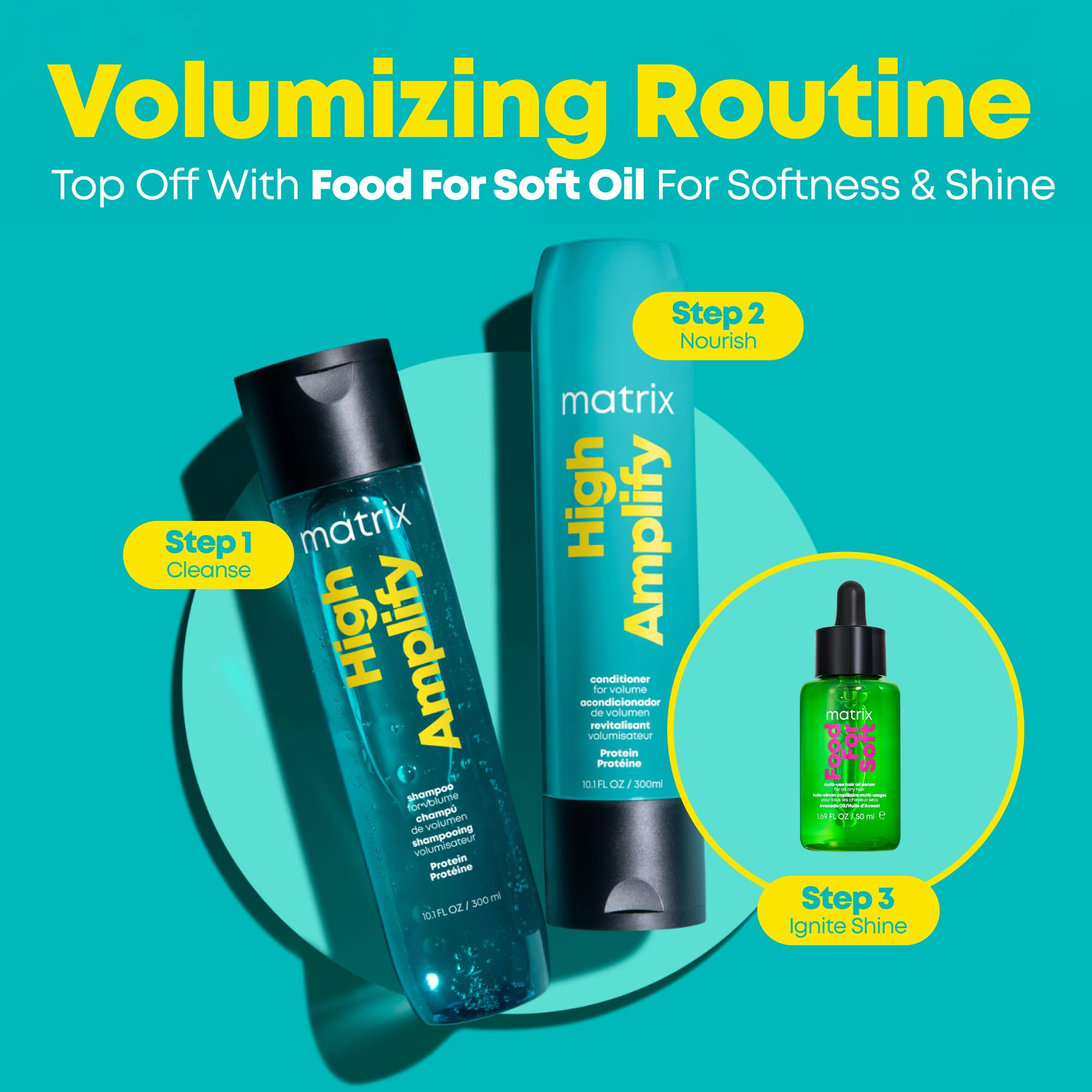 Matrix | High Amplify | Volumen-Shampoo für feines, plattes Haar – für maximales Volumen 6