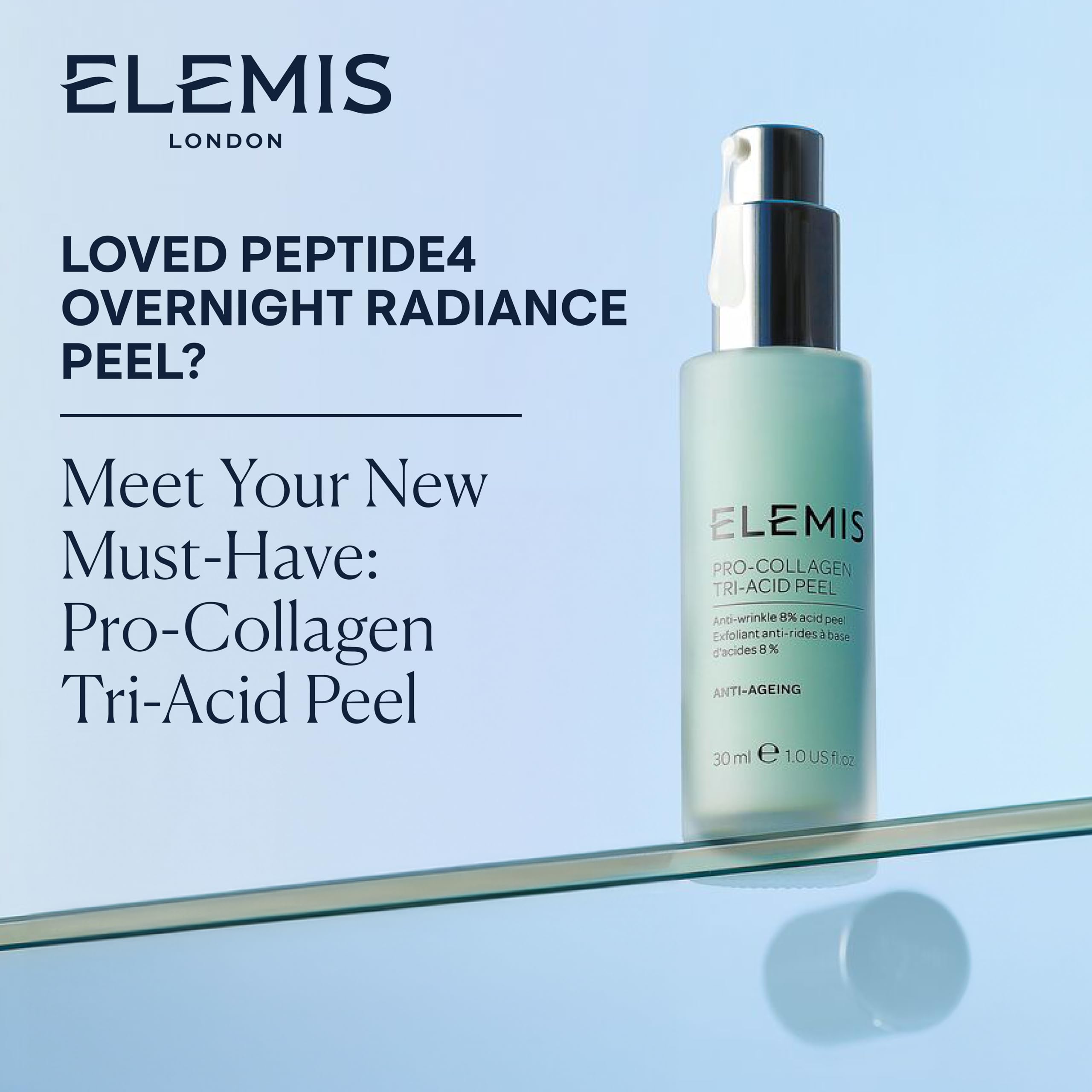 ELEMIS Peptide4 Overnight Radiance Peel with AHAs and Nourishing Ingredients