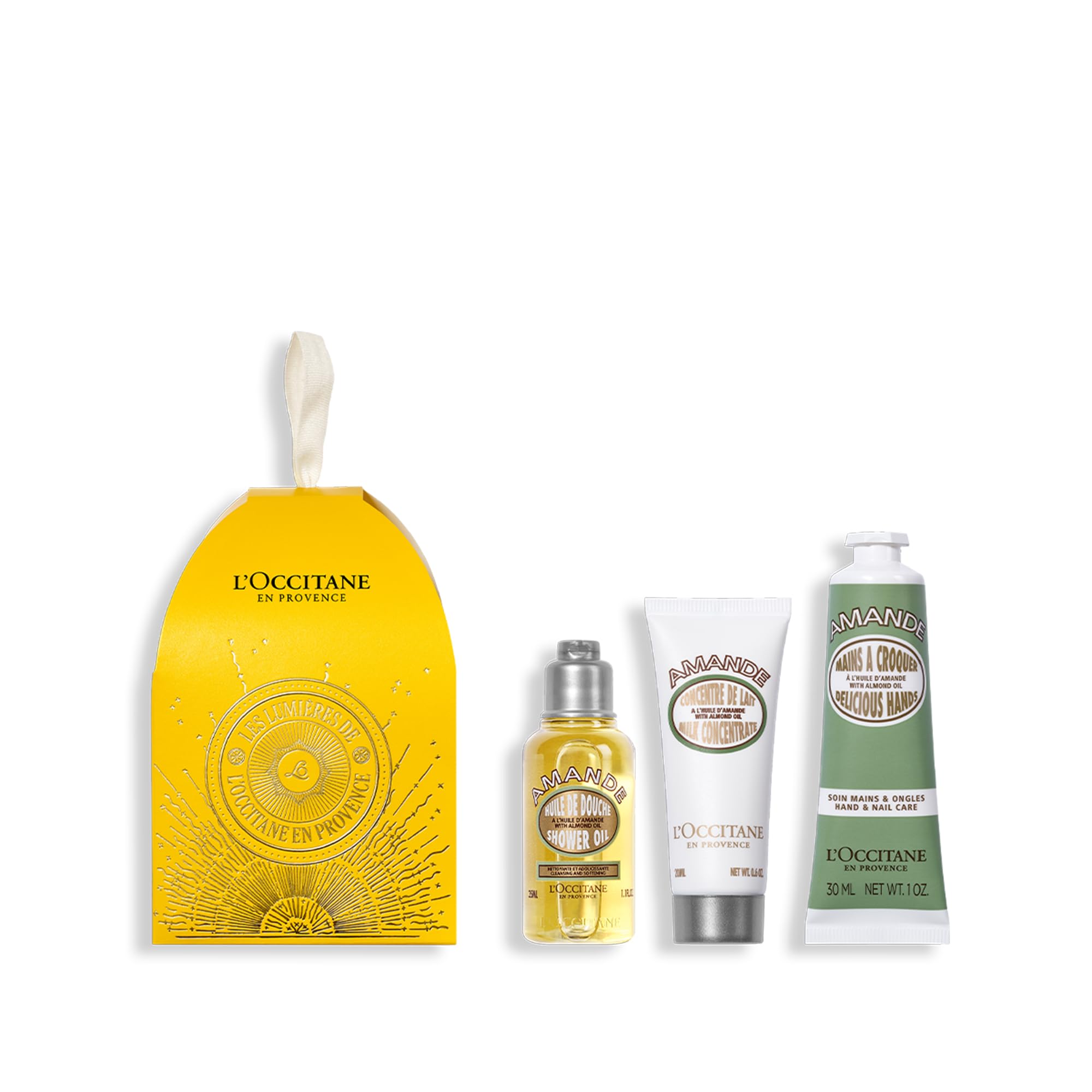 L'OCCITANE Almond Ornament Set: Hydrating and Smoothing Hand & Body Care 1