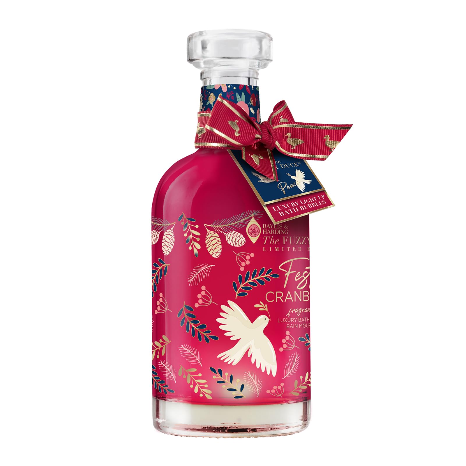 Baylis & Harding Fuzzy Duck Winter Wonderland Light Up Bath Bubbles Decanter 500ml
