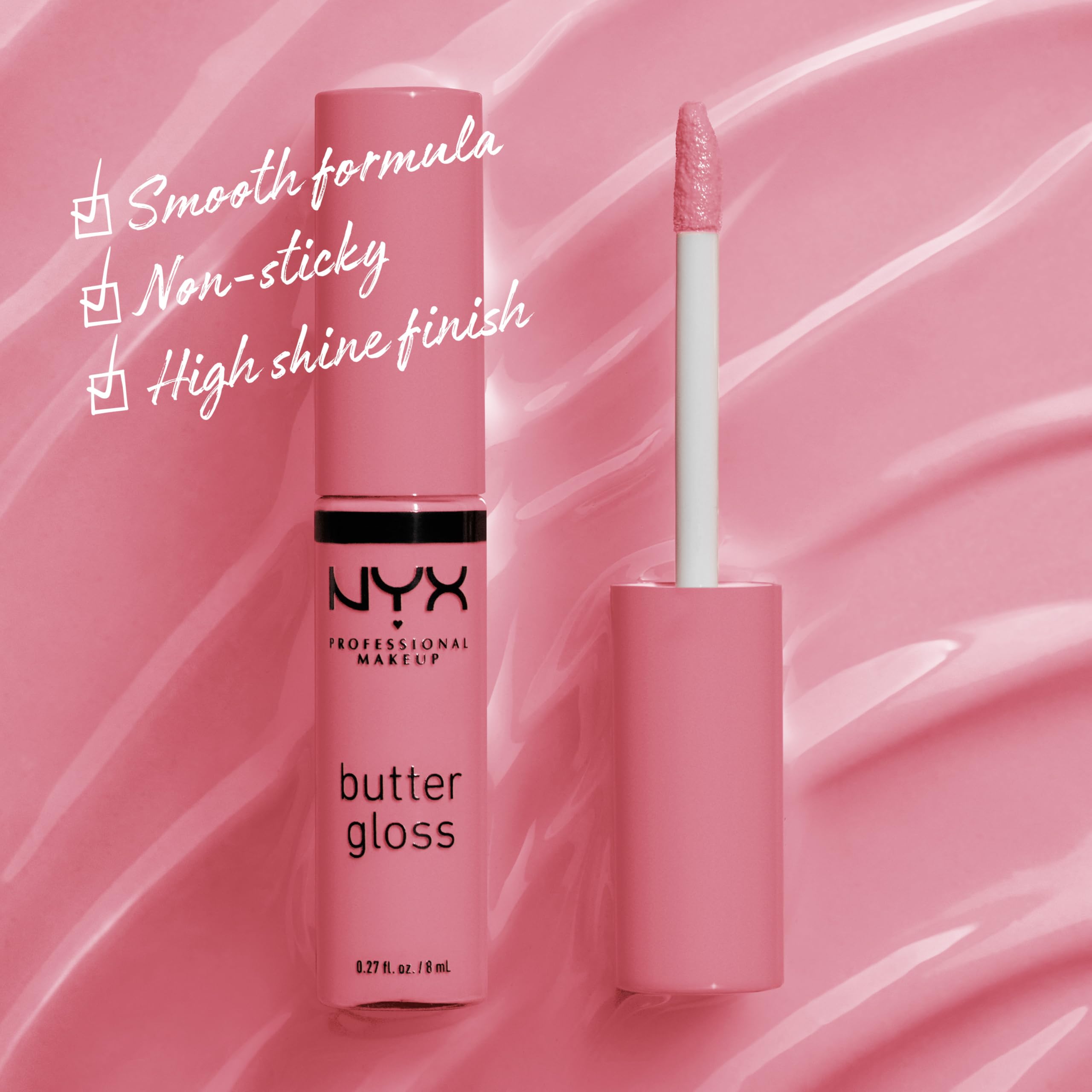 NYX Professional Makeup Butter Gloss in Angel Food Cake - Buttery Soft Lip Shine