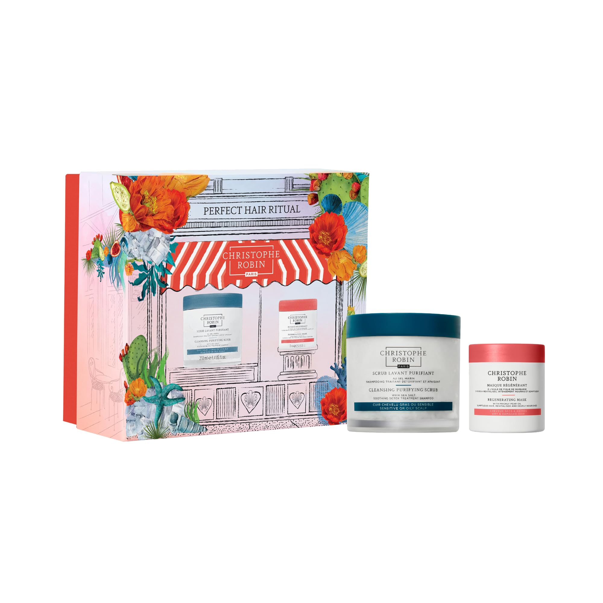 Christophe Robin Perfect Hair Ritual Complete Hair Care Set for Nourishment