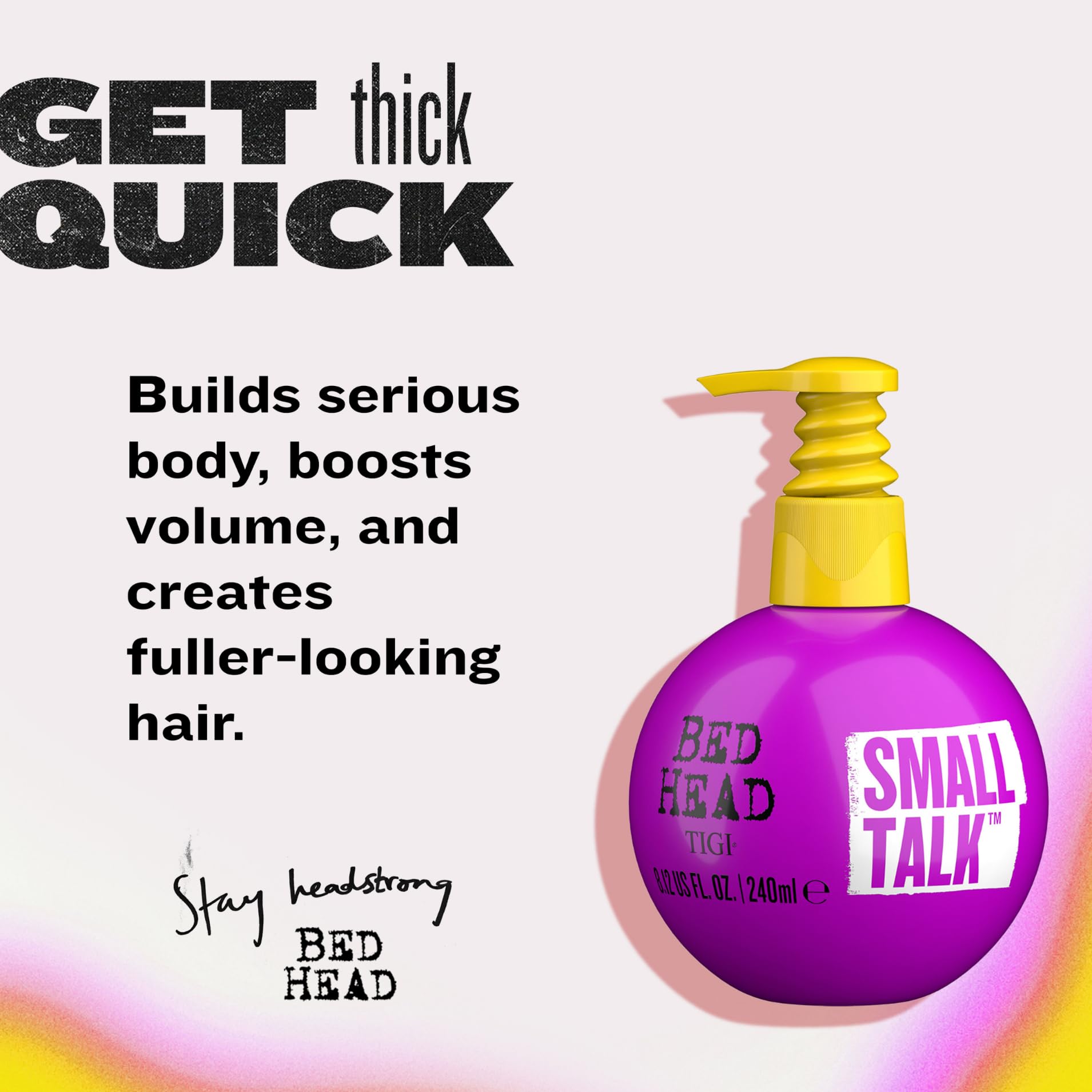 Bed Head by TIGI Small Talk Volumising Styling Cream for Fine, Flat Hair