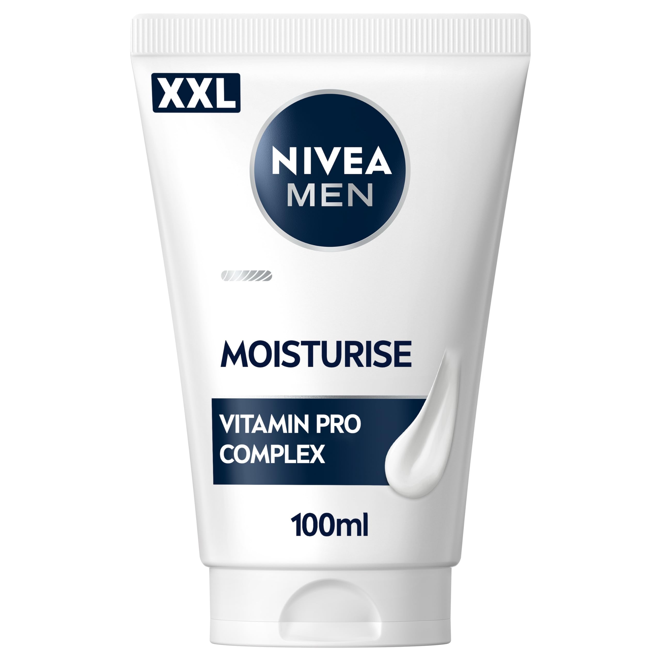 NIVEA MEN Sensitive Facial Moisturiser XXL 100ml - 24H Hydration for Sensitive Skin