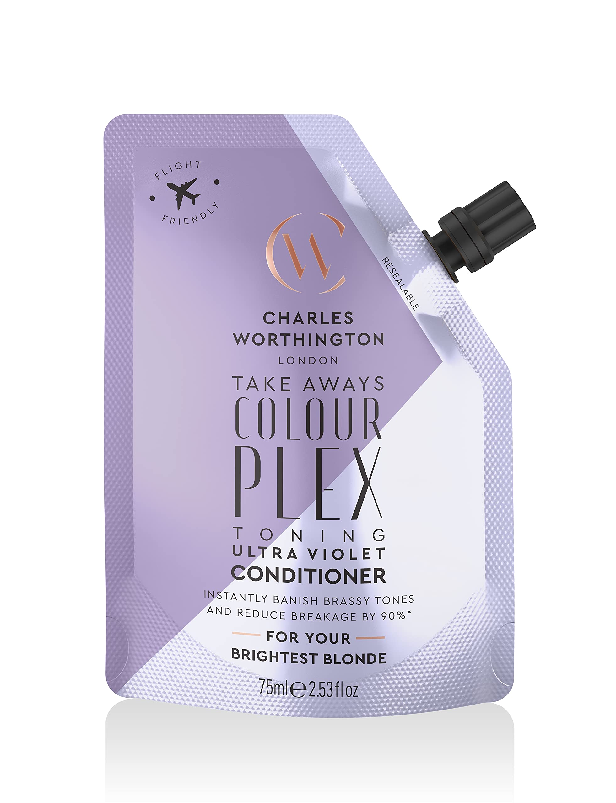 Charles Worthington ColourPlex Toning Violet Conditioner Takeway for Blonde Hair