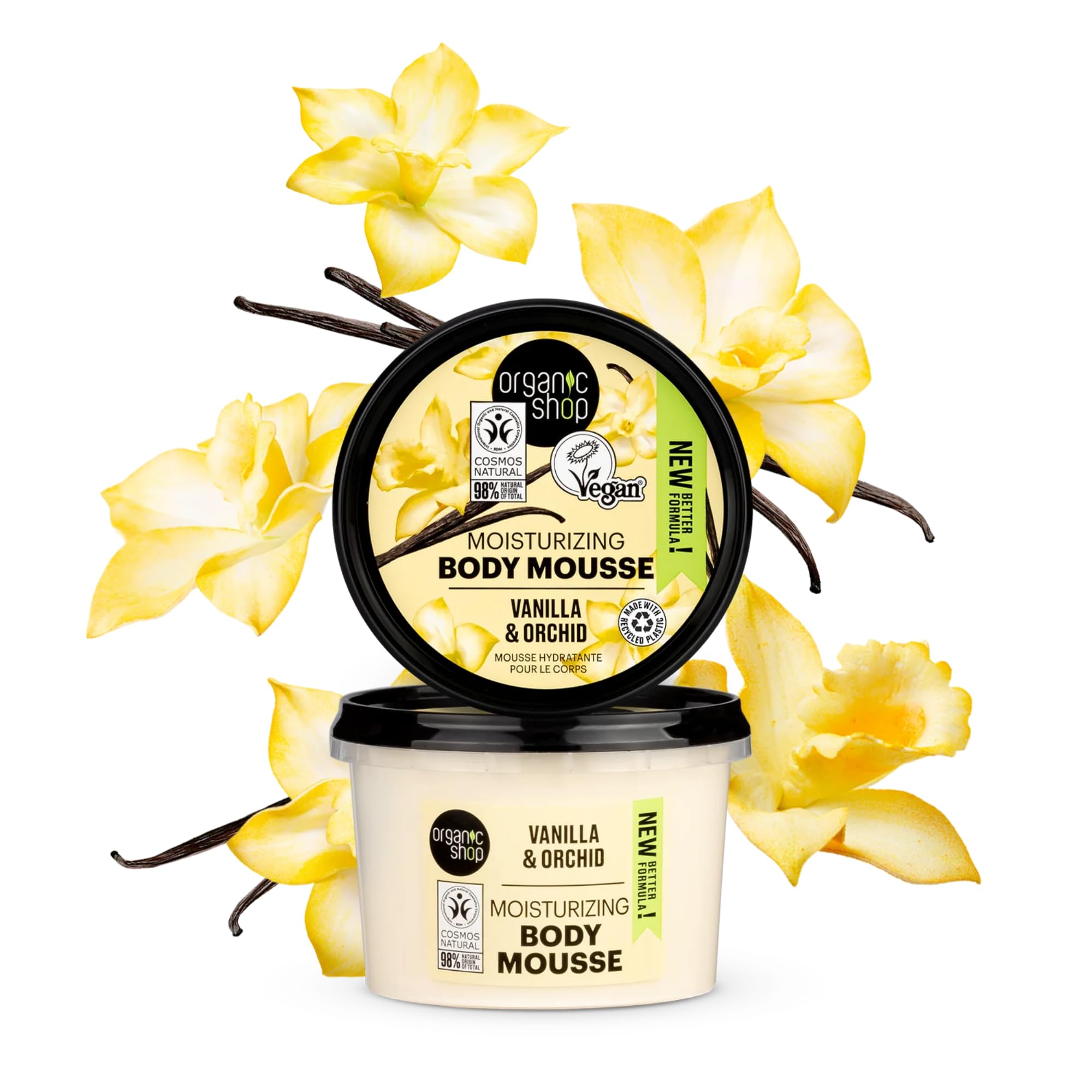 Organic Shop Moisturizing Body Mousse with Vanilla & Orchid, 250 ml 4