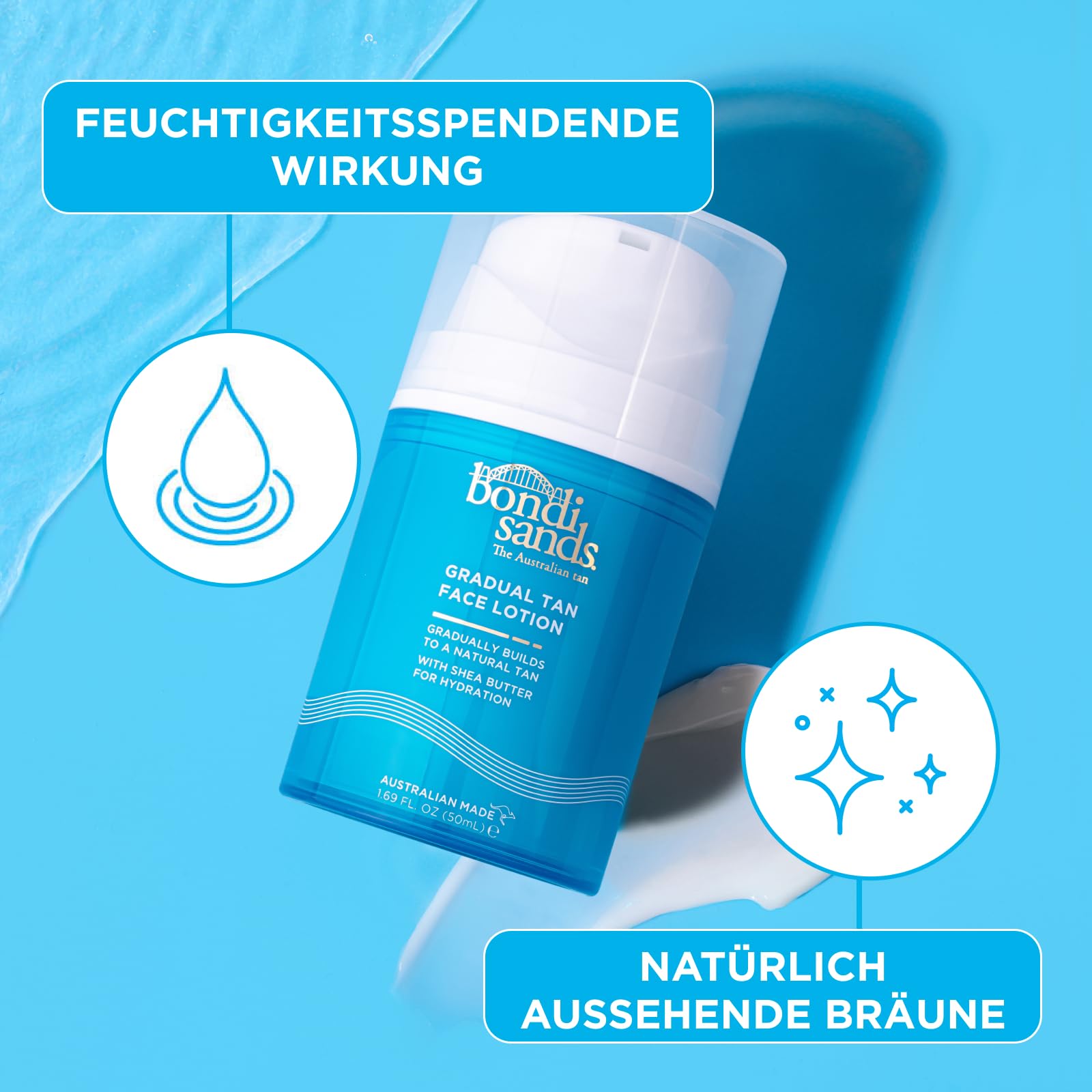 Bondi Sands Gradual Tanning Face Lotion 50mL with Shea Butter for Hydration 4