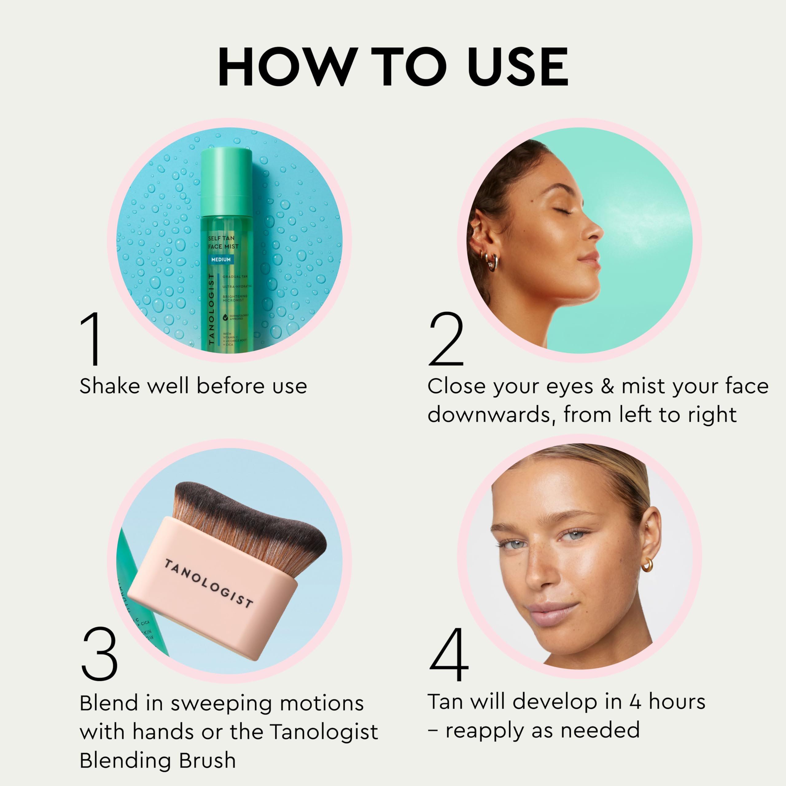 Tanologist Self-Tan Hydrating & Brightening Face Mist 100ml - Dermatologist Tested 5