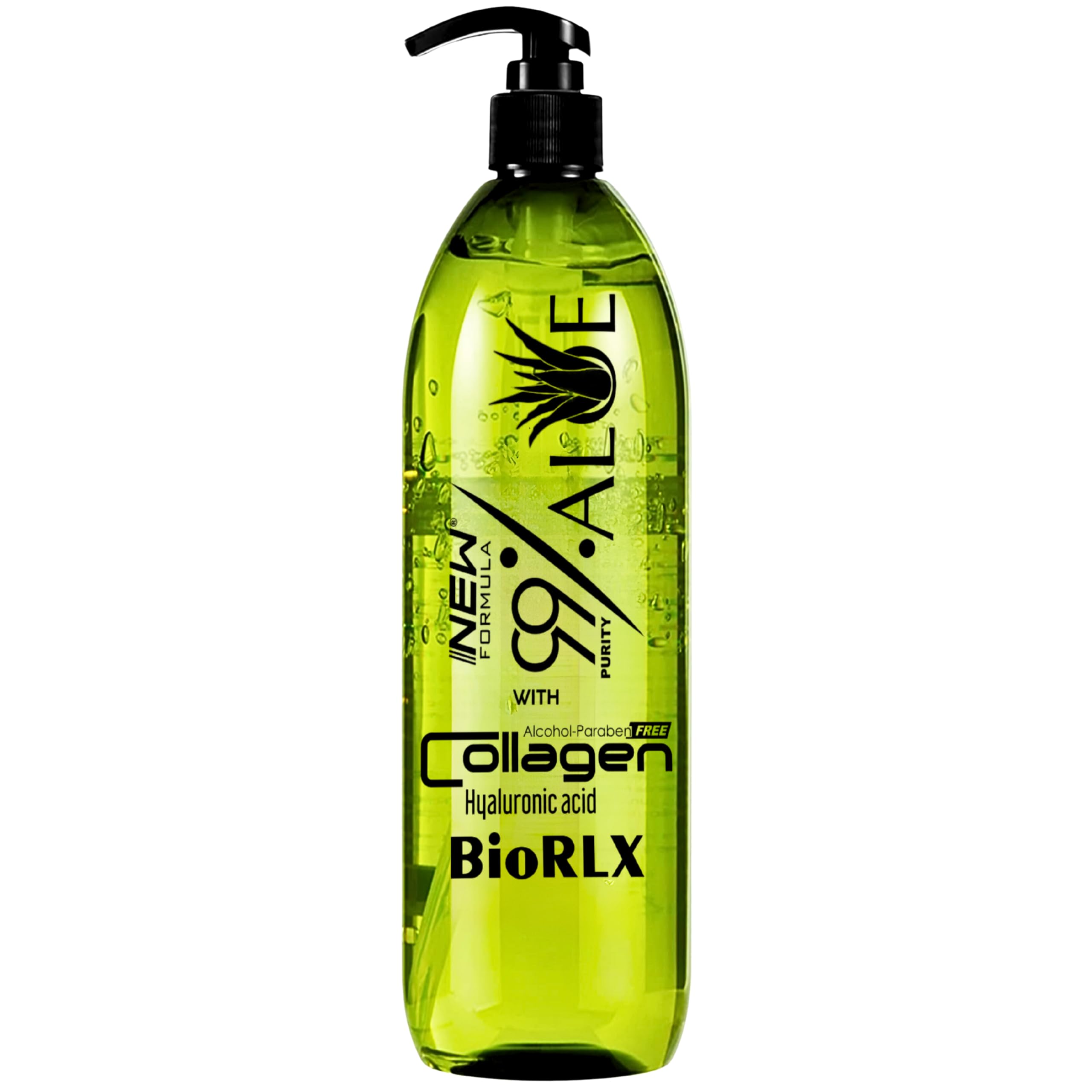 BioRLX 99% Aloe Vera Gel with Collagen & Hyaluronic Acid for Face, Body, Hair (8.5 fl.oz) 9