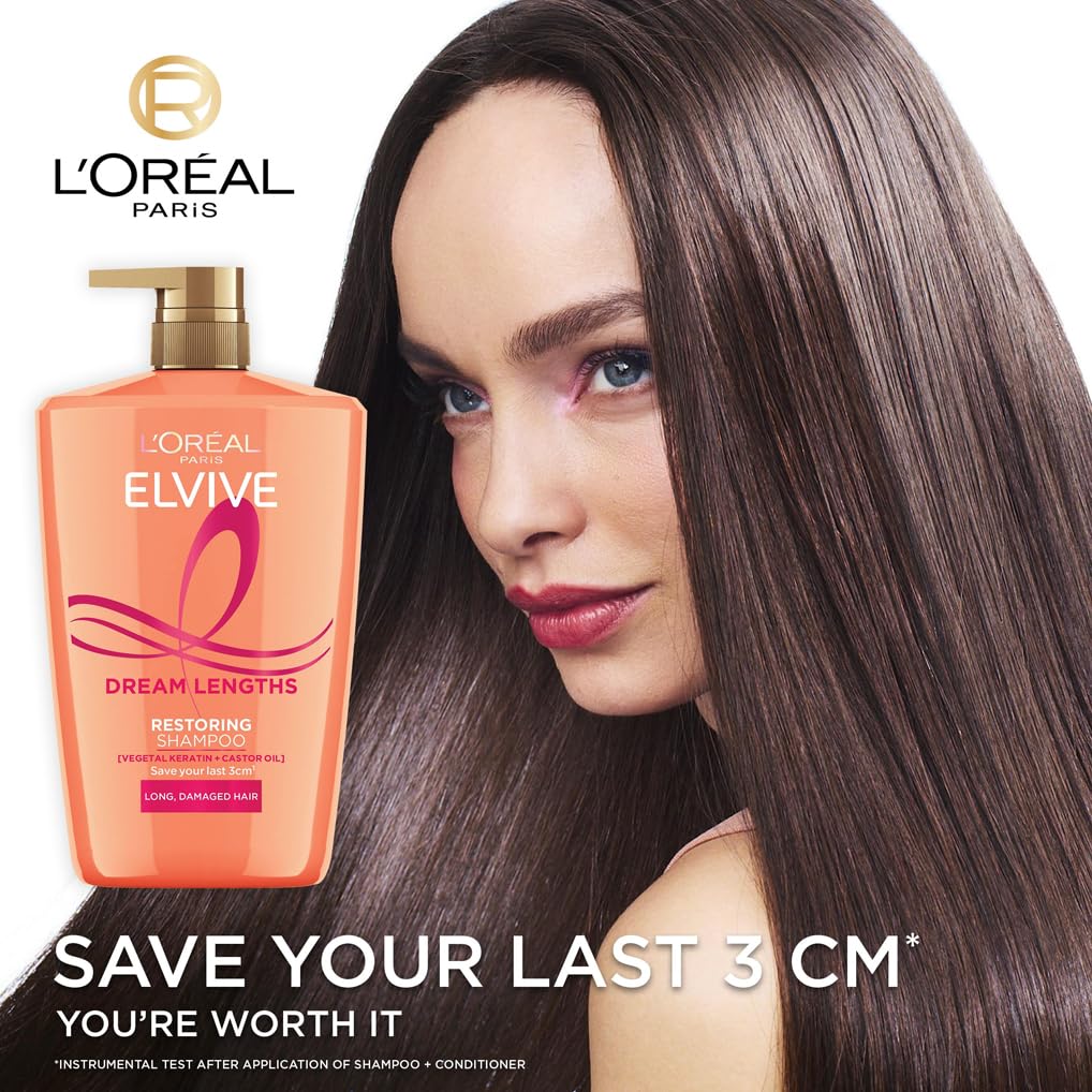 L'Oréal Paris Elvive Dream Lengths Regenerierendes Shampoo mit pflanzlichem Keratin